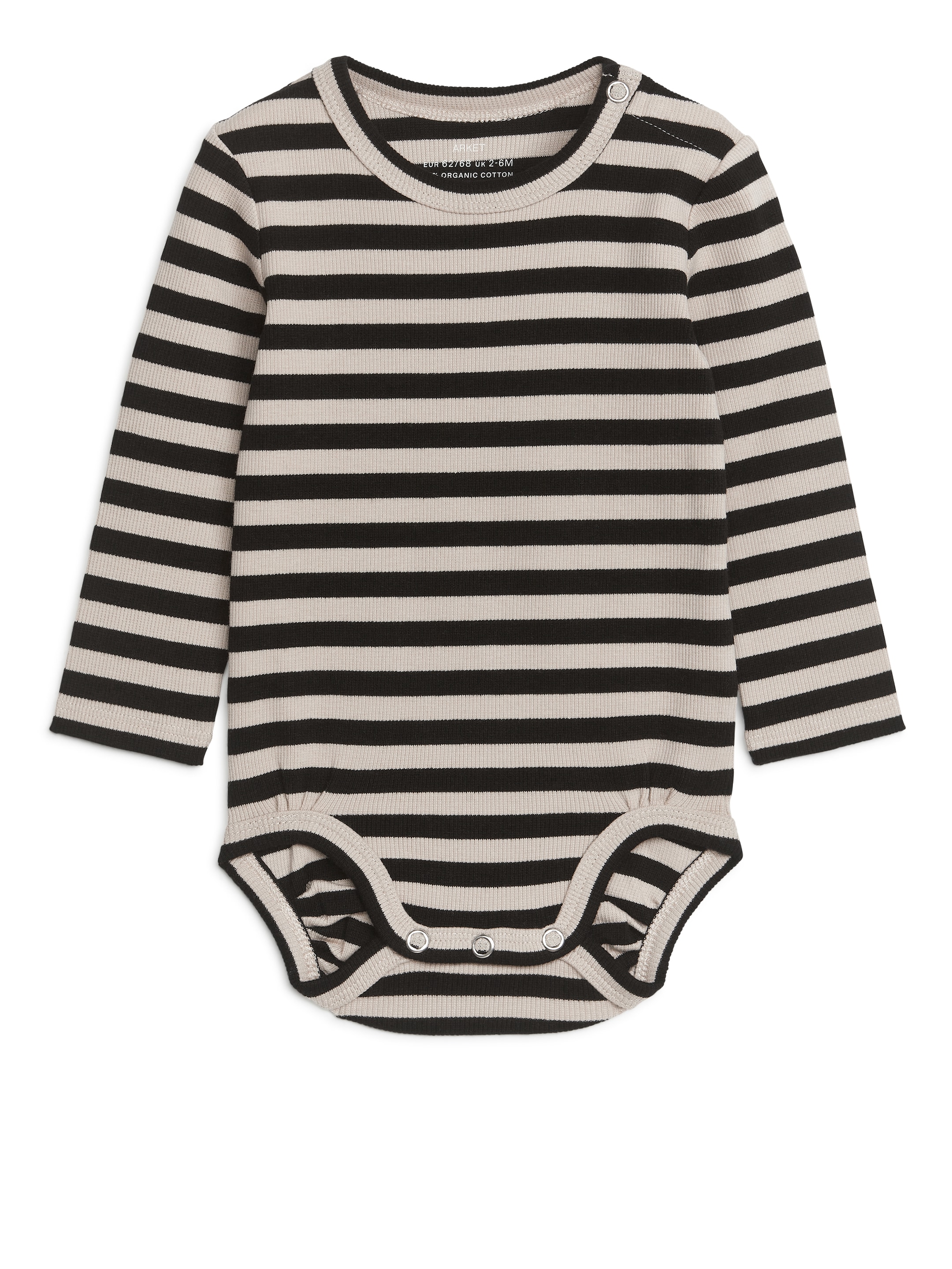 Gerippter Langarmbody - Schwarz/Beige - Children - StillMedia/DescriptiveStillLife - 3