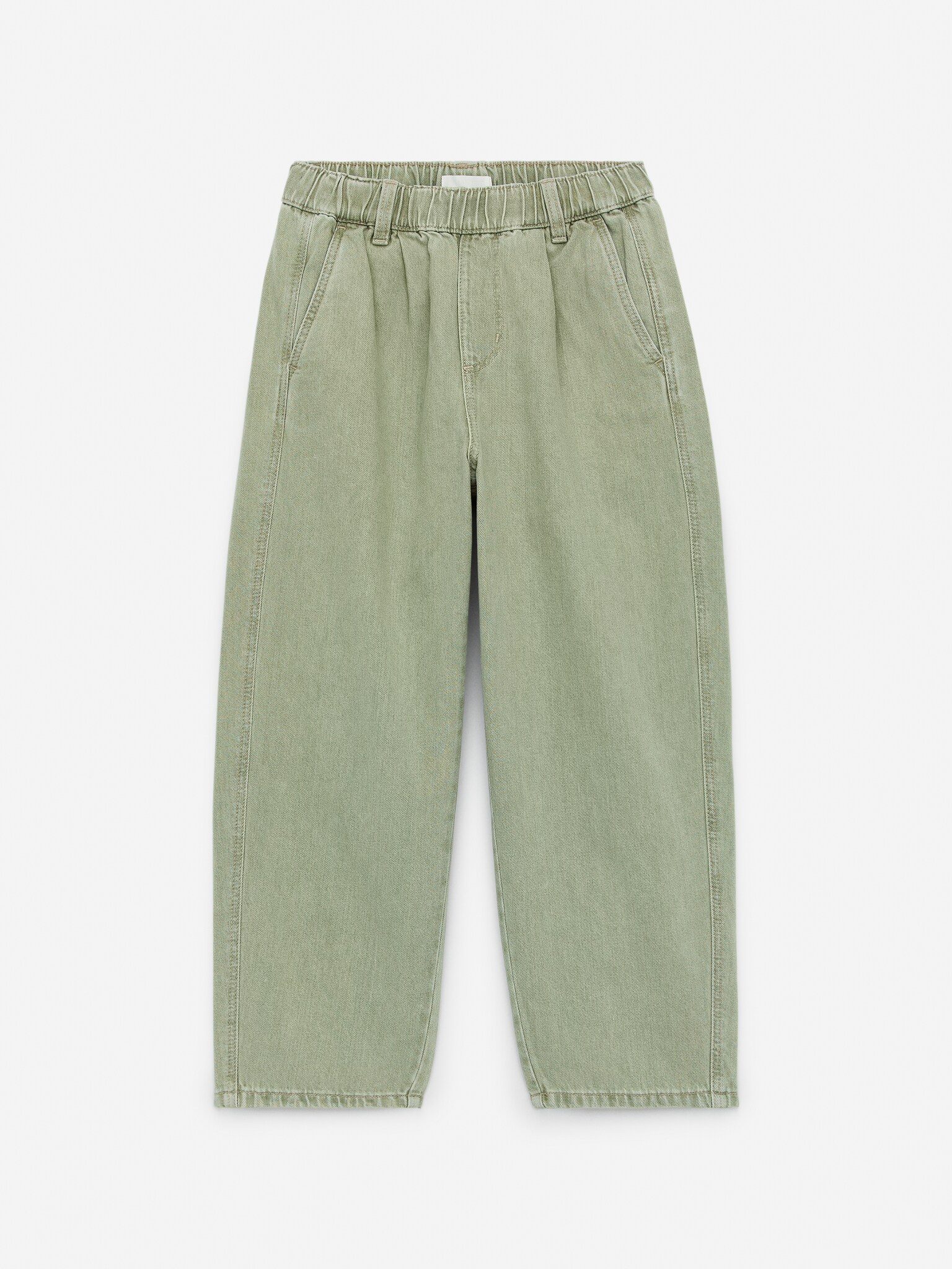 Pantaloni in denim lavato - Verde/Blu scuro