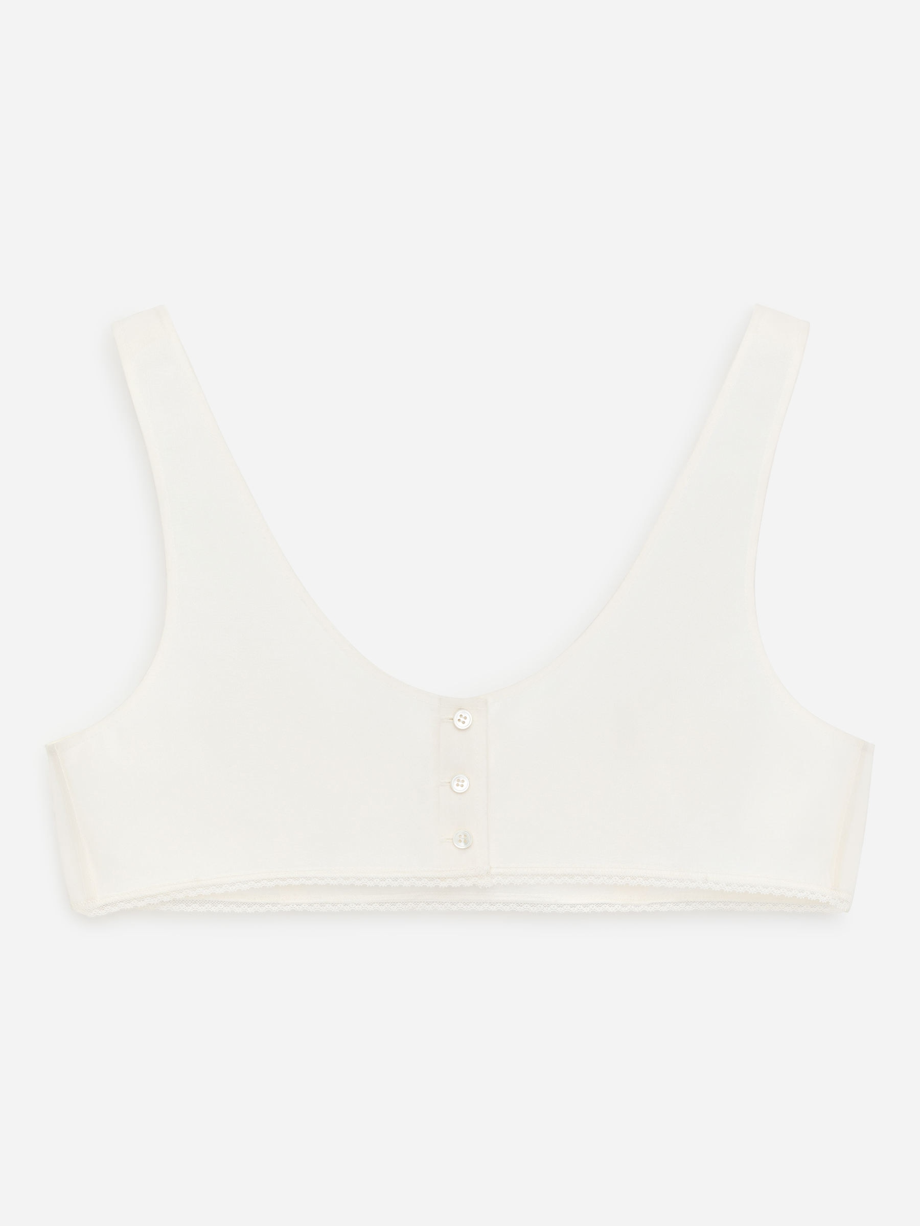 ARKET and Laila Gohar Bralet Top - Off-White - Regular fit - Women - StillMedia/DescriptiveStillLife - 2