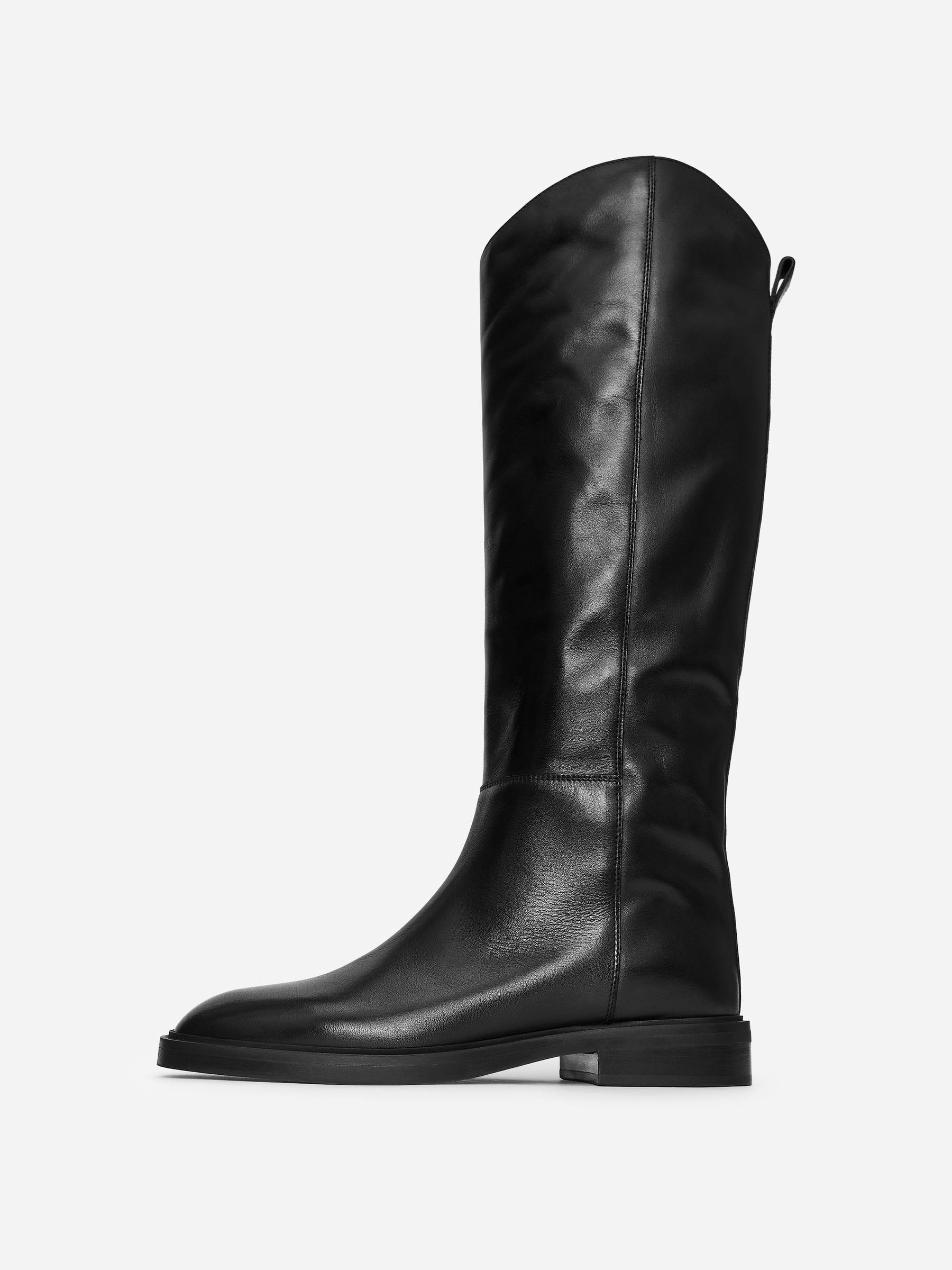 Leather Riding Boots - Black - Women - StillMedia/DescriptiveStillLife - 3