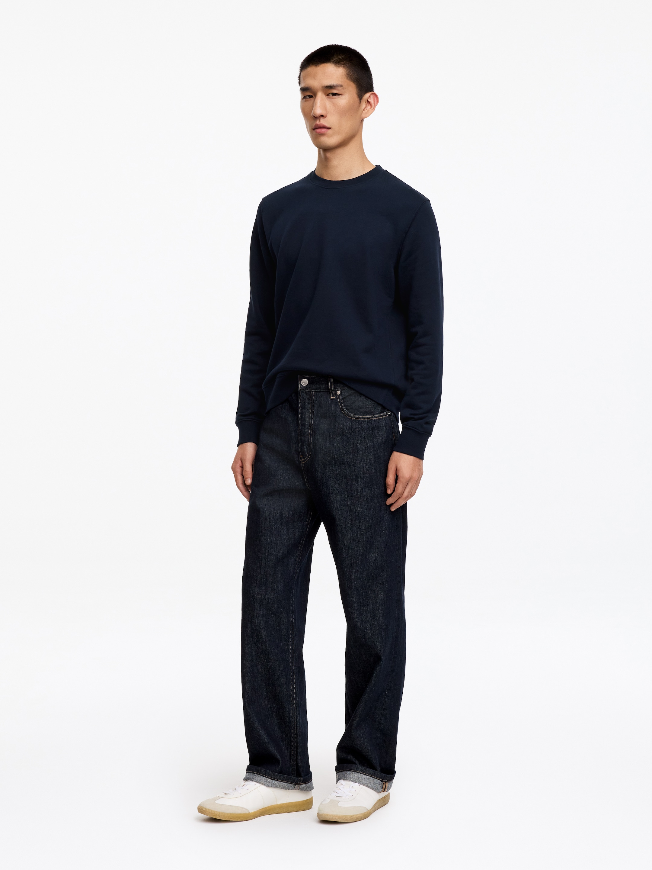 Felpa di peso medio - Blu scuro - Regular fit - Men - StillMedia/Lookbook - 18