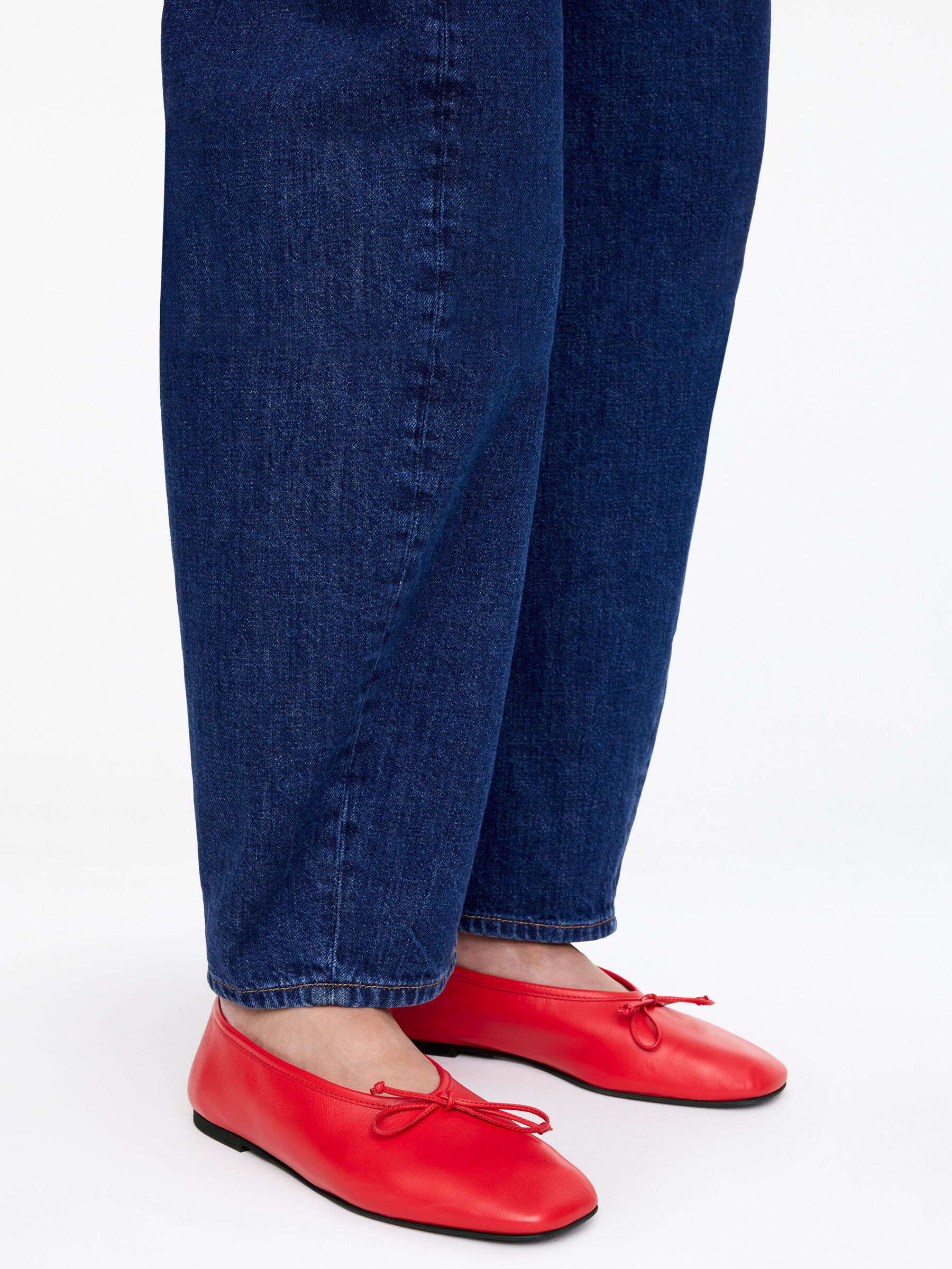 Ballerines en cuir - Rouge - Femme - StillMedia/Lookbook - 7