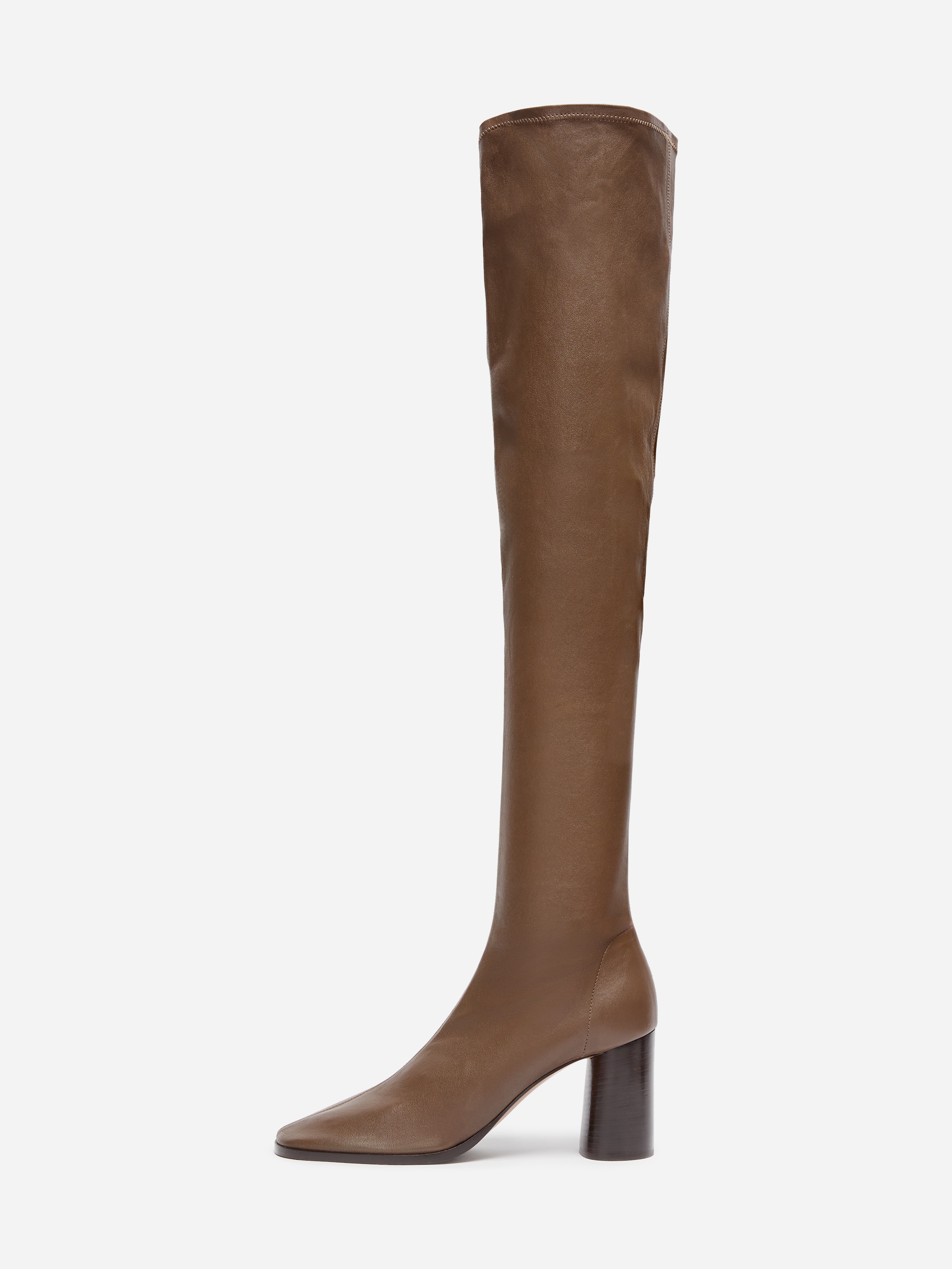 Botas de piel elástica por encima de la rodilla - Marrón - women - StillMedia/DescriptiveStillLife - 2