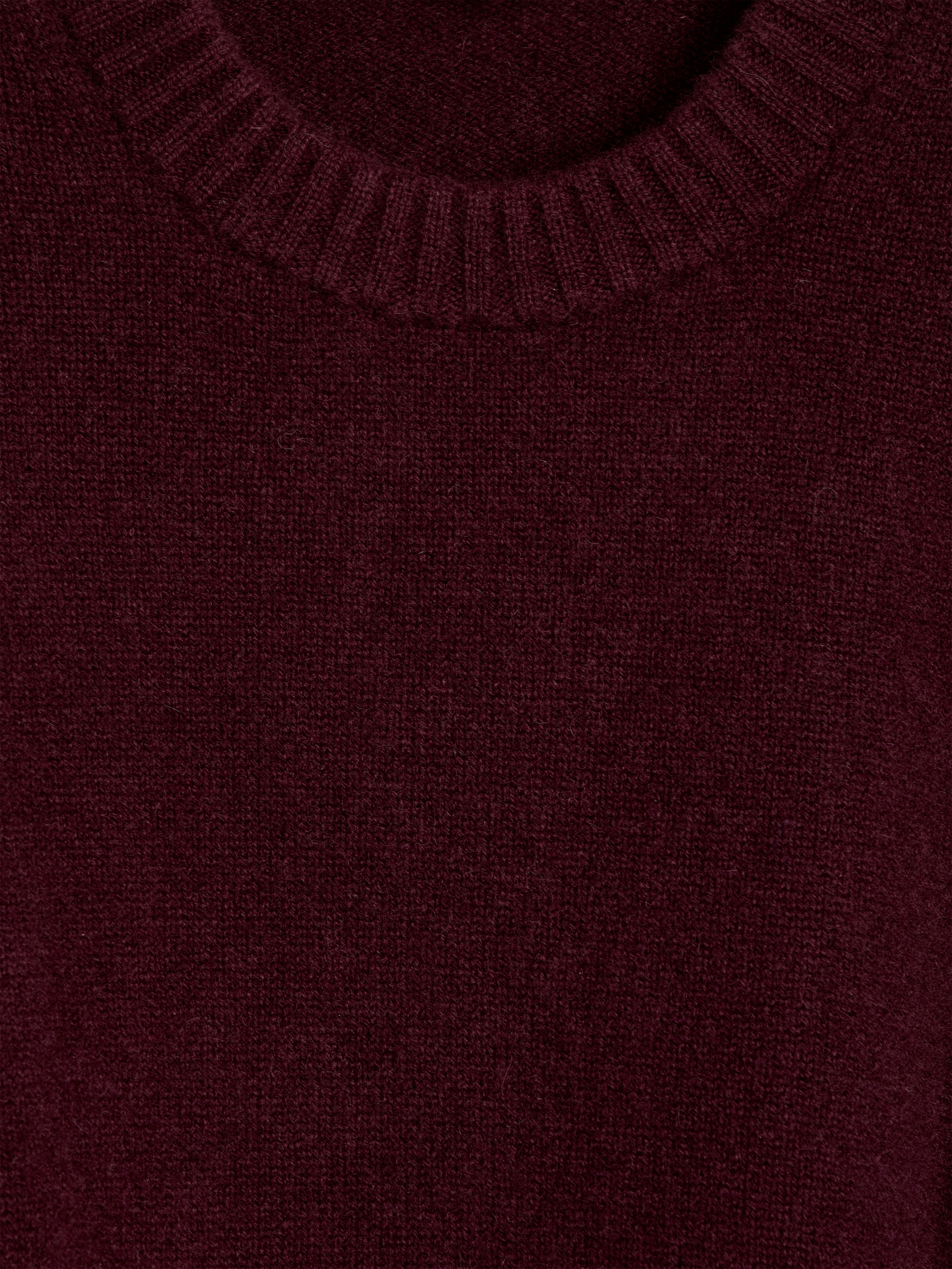 View larger image: Relaxed Cashmere-Wool Jumper - Burgundy - Ladies | H&M GB 2