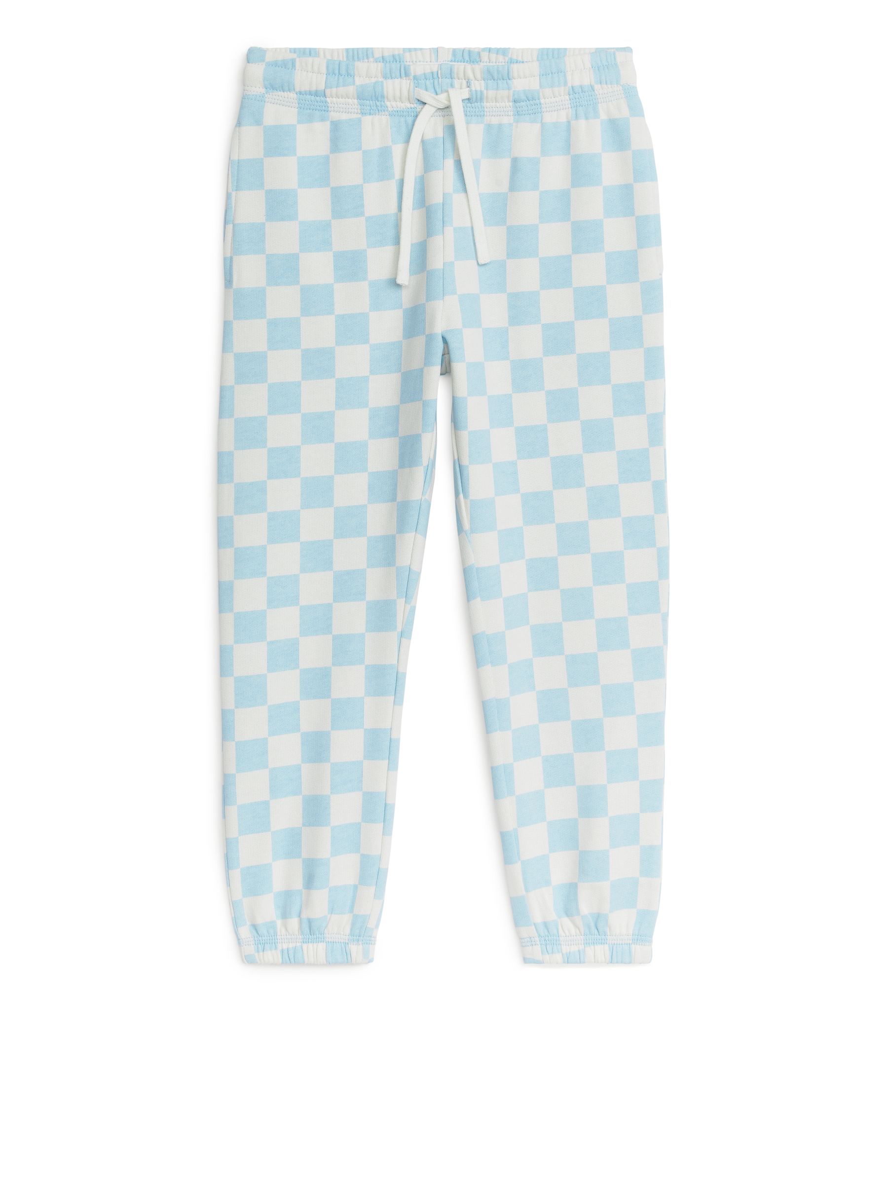 Pantalones de chándal de rizo francés - Azul/cuadros - Corte holgado - Children - StillMedia/DescriptiveStillLife - 3