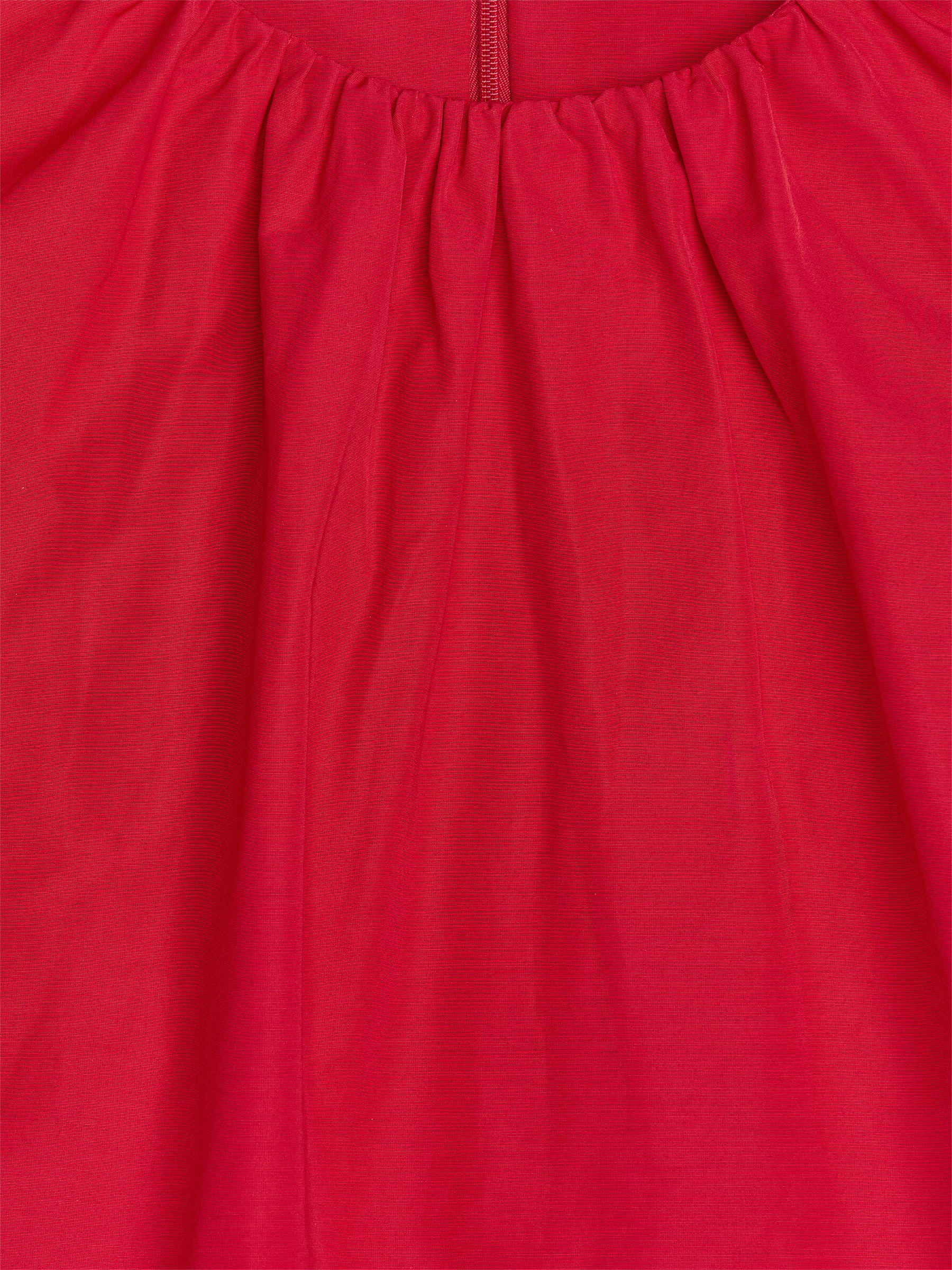 Balloon-Sleeve Dress - Red - Loose fit - Women - StillMedia/DescriptiveDetail - 2