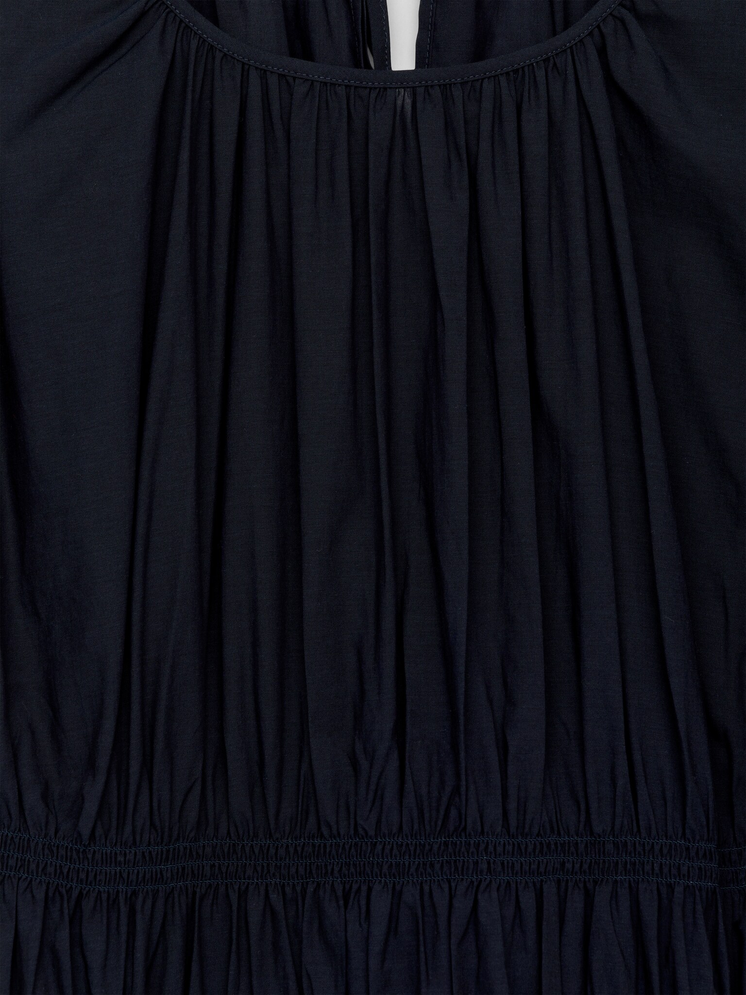 Šaty s objemnými rukávy - Tmavě modrá - 2