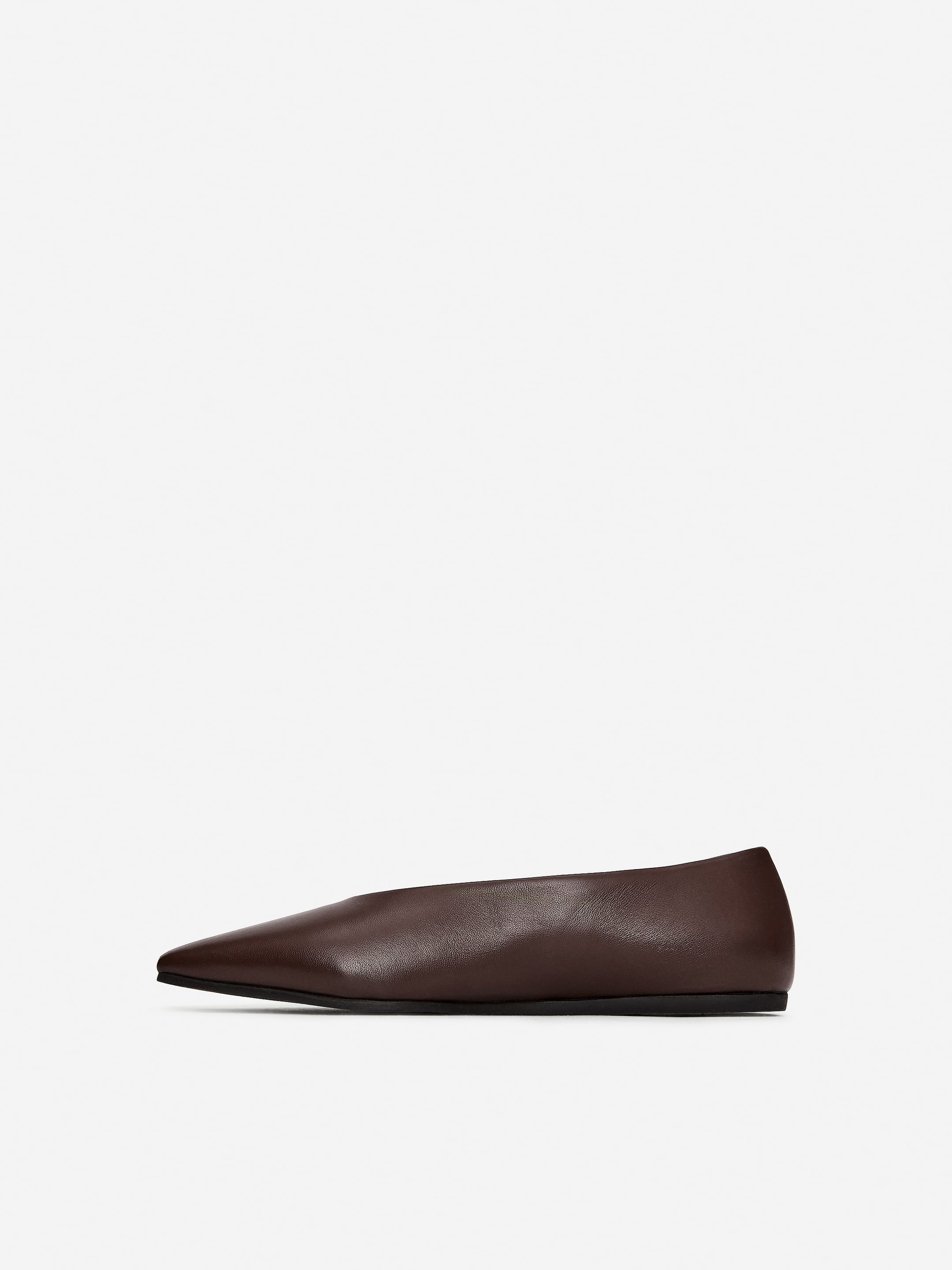 Visualizza immagine più grande: Ballerine in pelle - Marrone scuro - DONNA | H&M IT 3