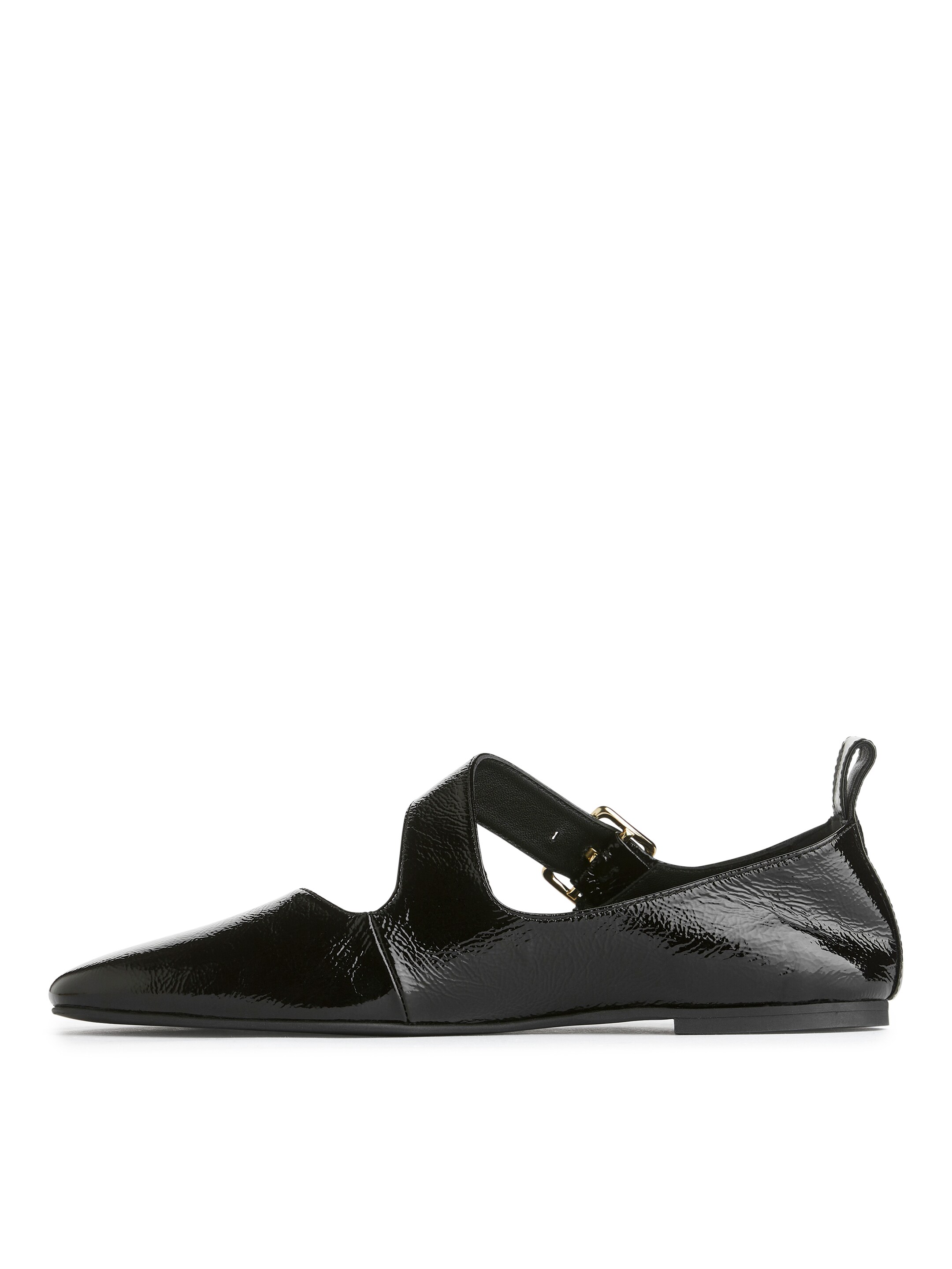 Größeres Bild ansehen: Mary-Jane-Ballerina aus Leder - Schwarz - Ladies | H&M DE 3