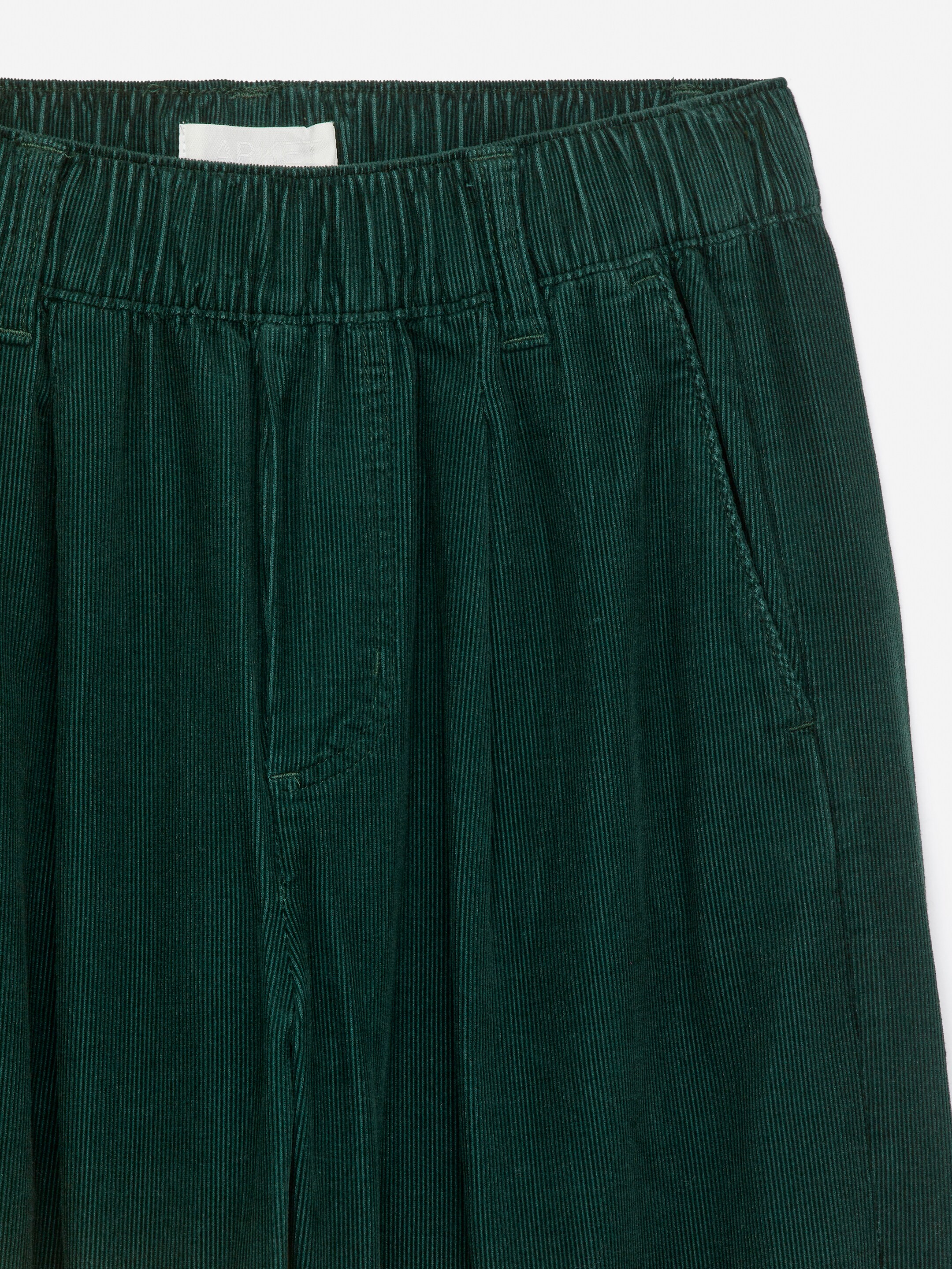 Zobacz większy obraz: Spodnie ze sztruksu w drobne prążki - Ciemnozielony - Dziecko | H&M PL 3