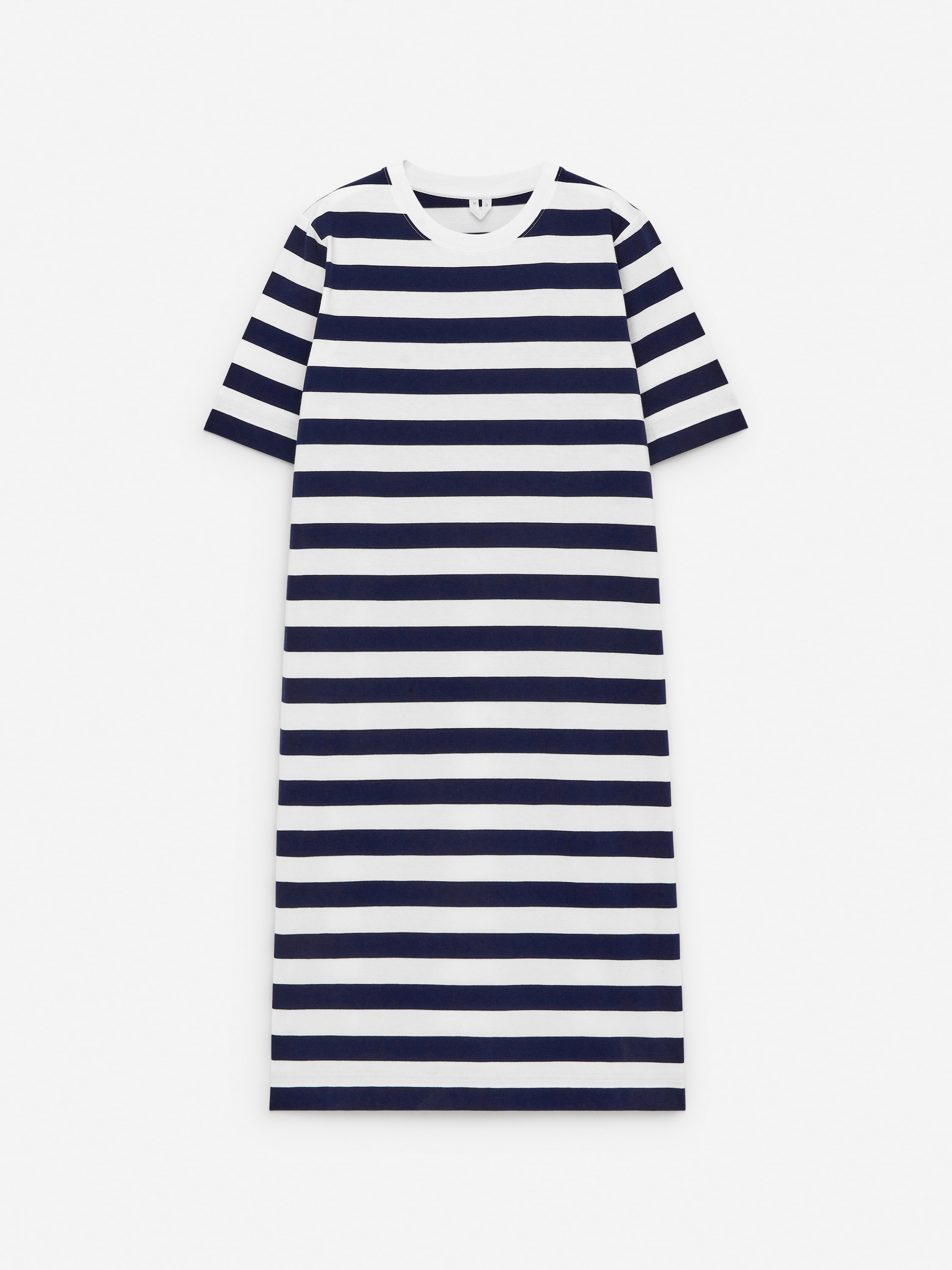 Vestido camiseta - Azul oscuro/blanco roto/Negro/Rojo