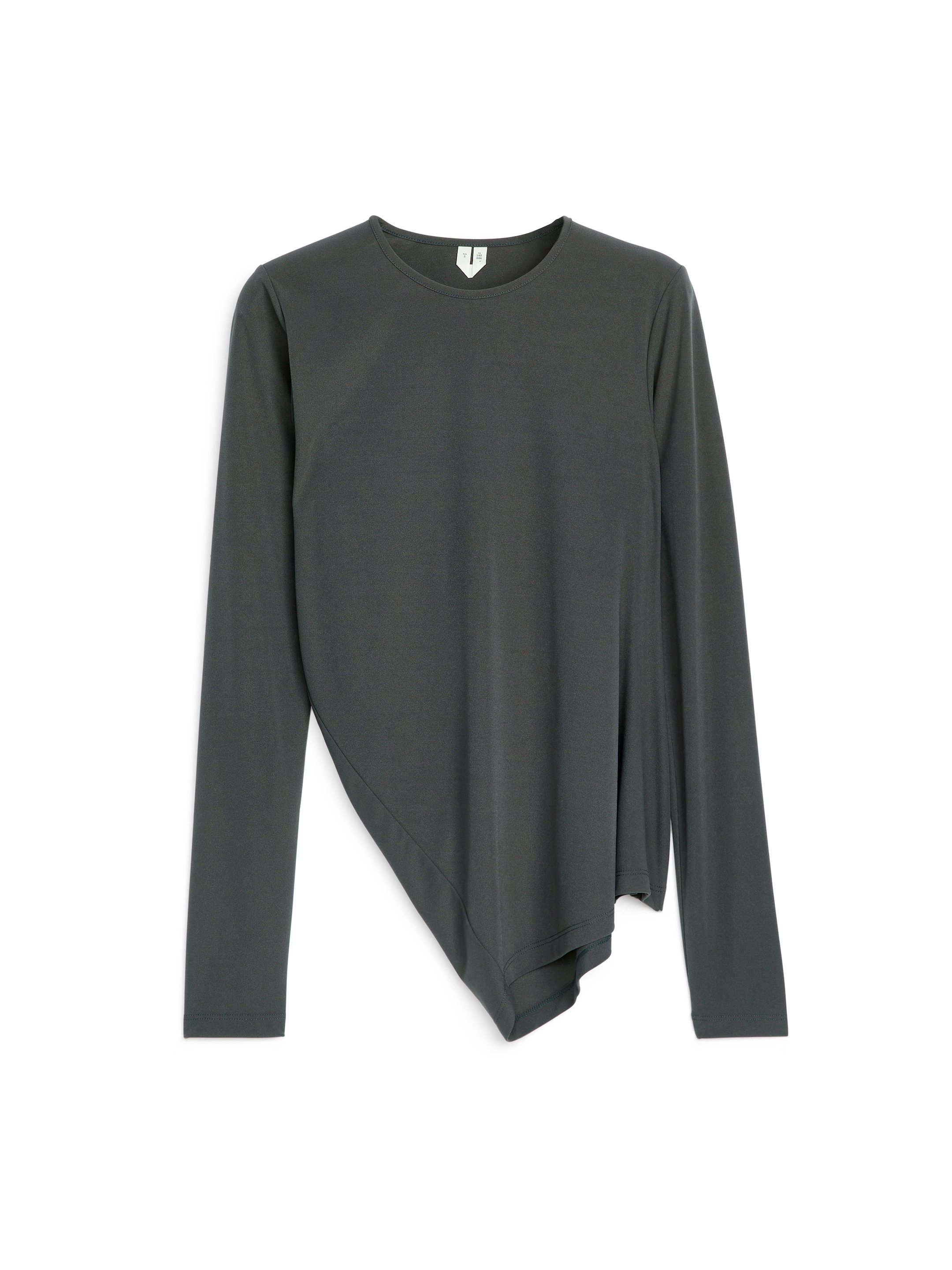 Maglia drappeggiata-#404748-12452