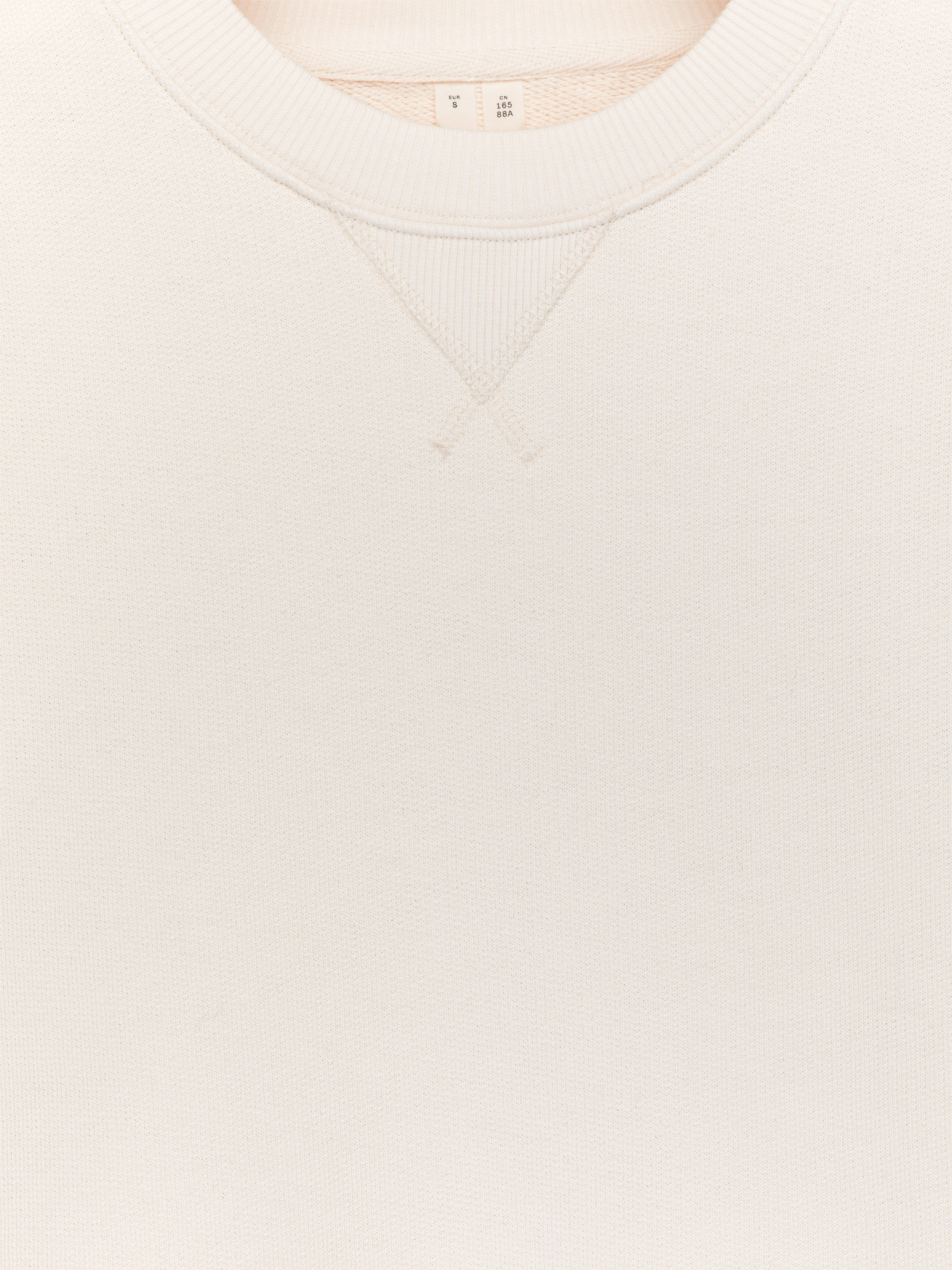 Sweat décontracté en tissu éponge - Blanc cassé - Femme - StillMedia/DescriptiveDetail - 1