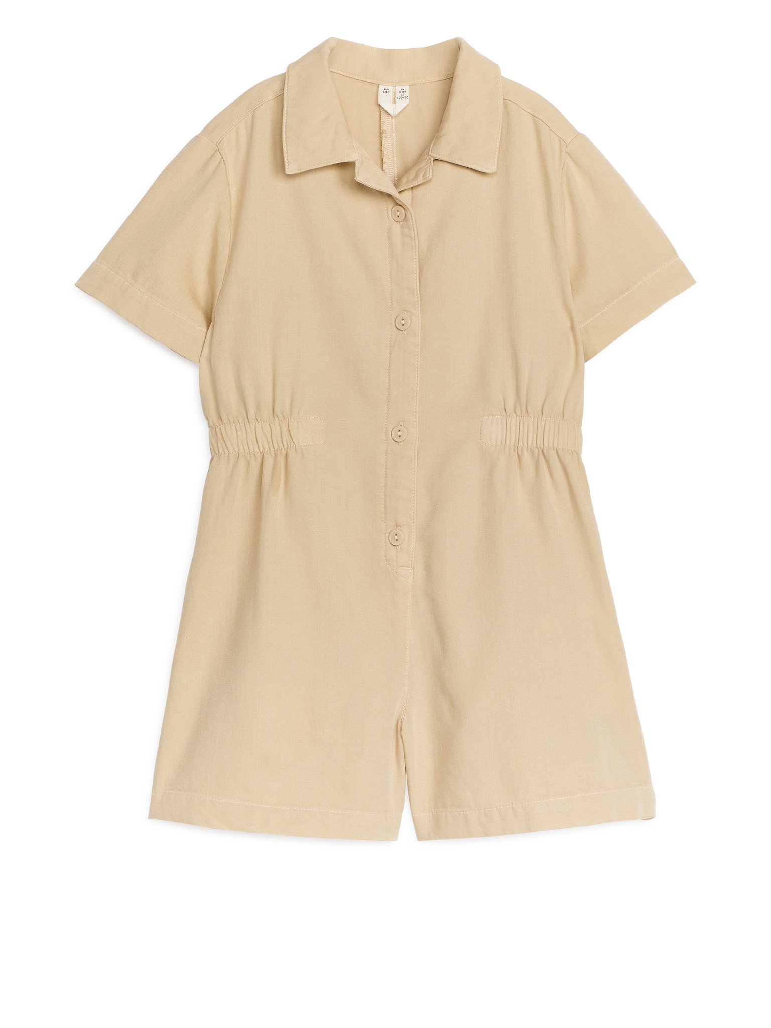 Lyocell-Cotton Jumpsuit - Beige