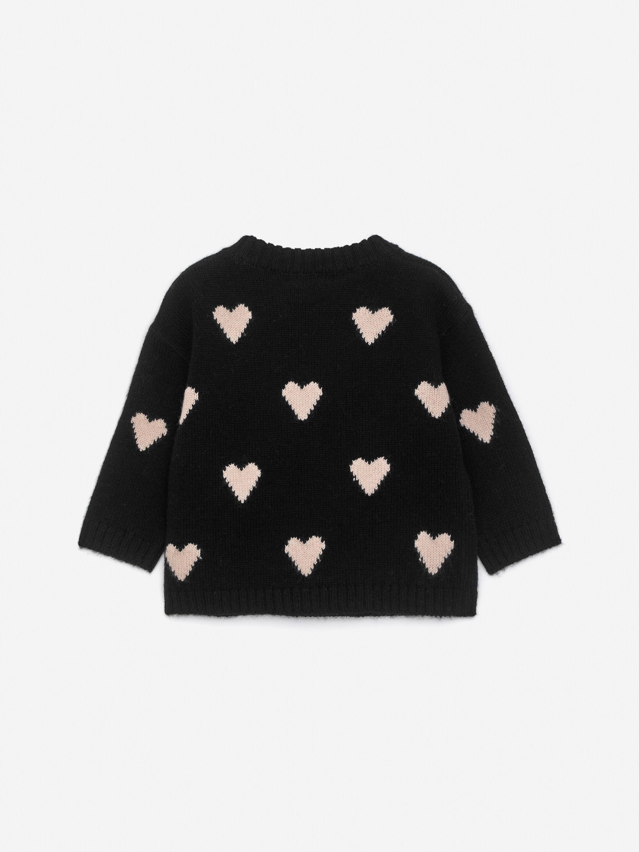 Vis større bilde: Intarsia strikket genser - Svart/beige - BARN | H&M NO 2