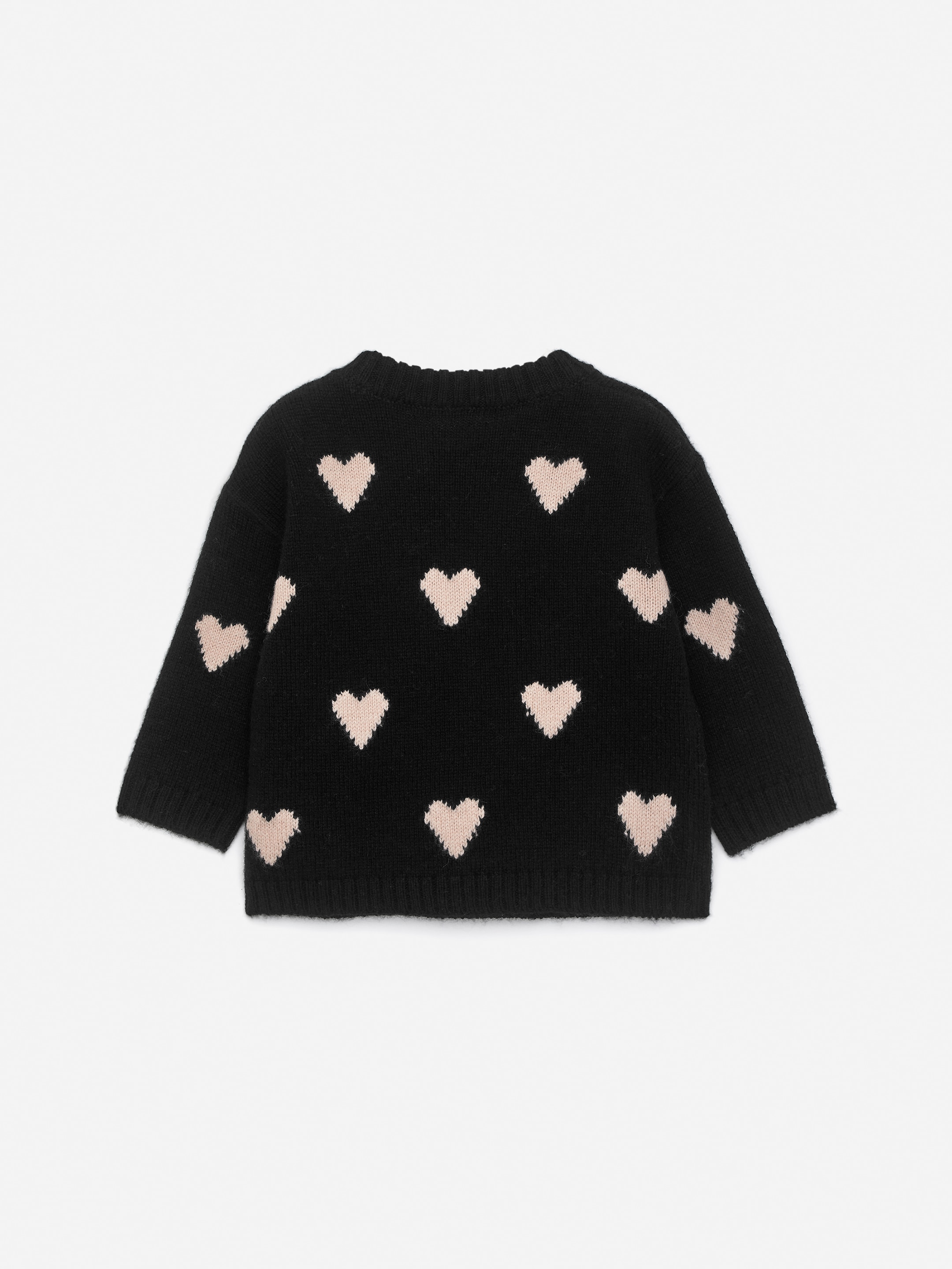 Visa större bild: Intarsiastickad tröja - Svart/beige - BARN | H&M SE 2