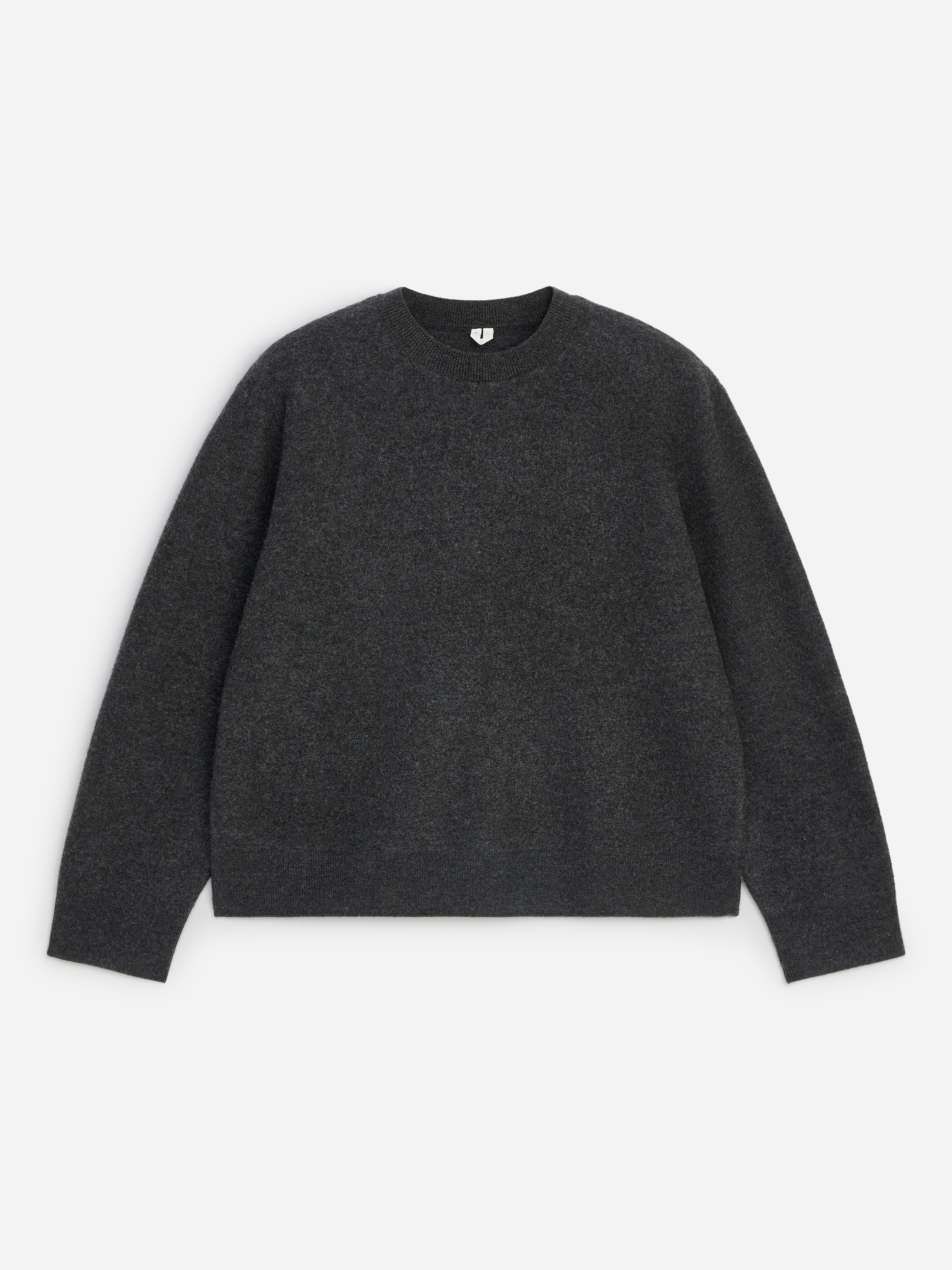 Boiled-Wool Jumper - Dark Grey - Regular fit - men - StillMedia/DescriptiveStillLife - 1