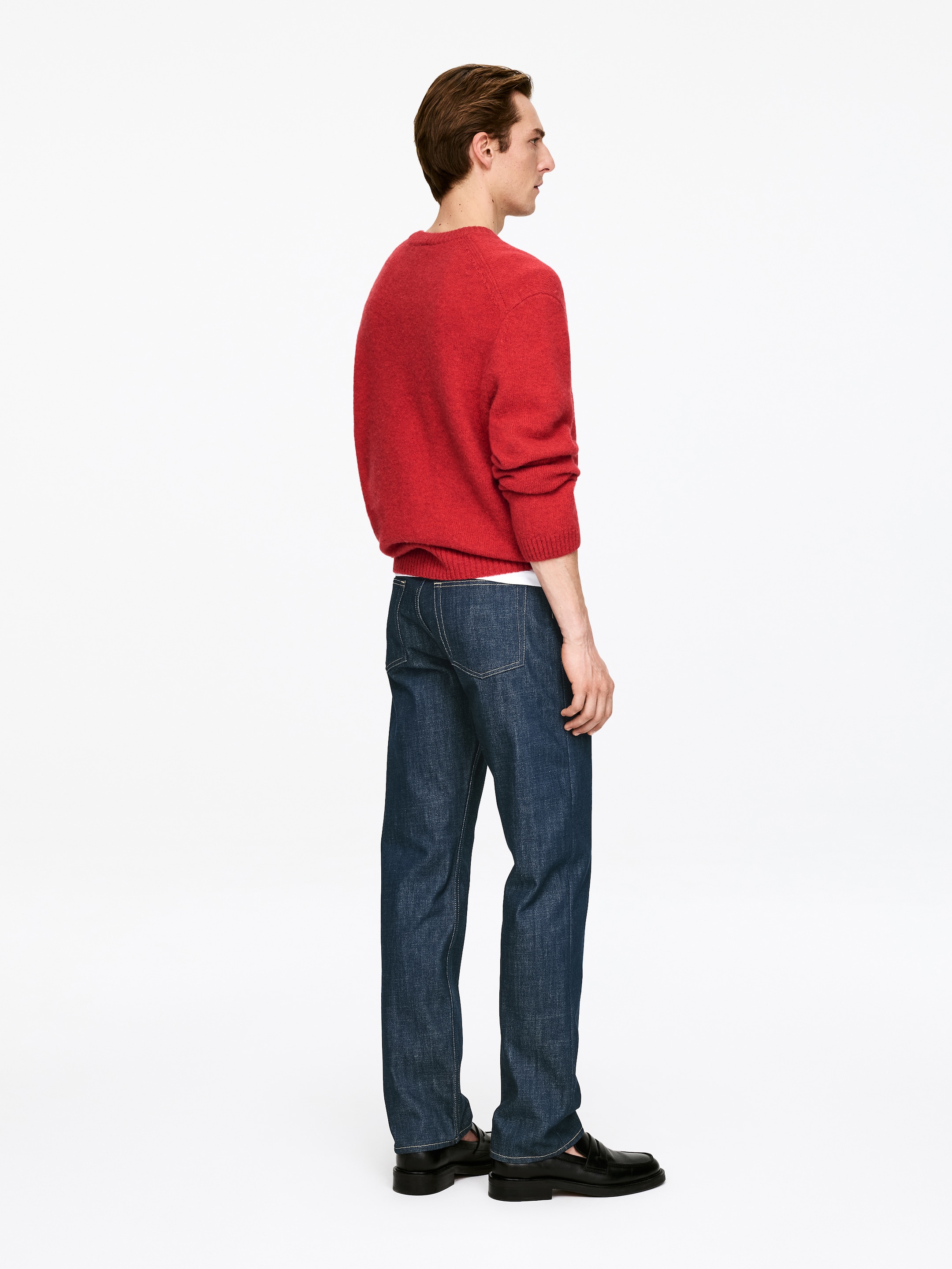 Zobacz większy obraz: Jeansy REGULAR STRAIGHT CLIFF - Ciemnoniebieski - ON | H&M PL 4