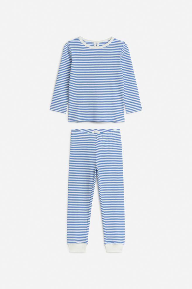 Jersey-Pyjama - Blau/Weiß/Rosa/Rot/Rosa/Herzen/Rosa/Orange/Weiß/Blau/Orange/Cremeweiß/Sterne - 1