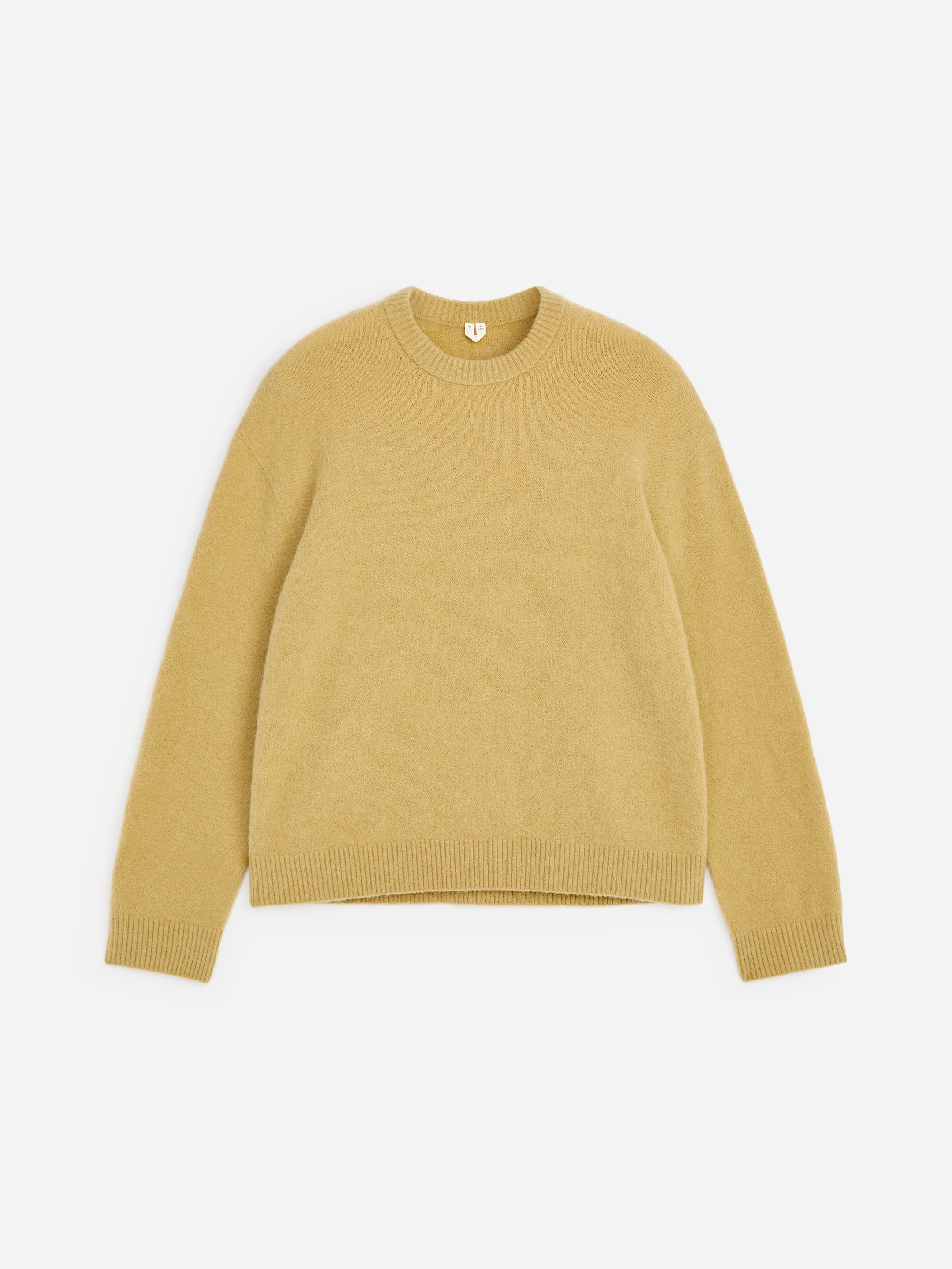 Jersey en mezcla de lana merino y alpaca - Mostaza - Corte relajado - Men - StillMedia/DescriptiveStillLife - 1