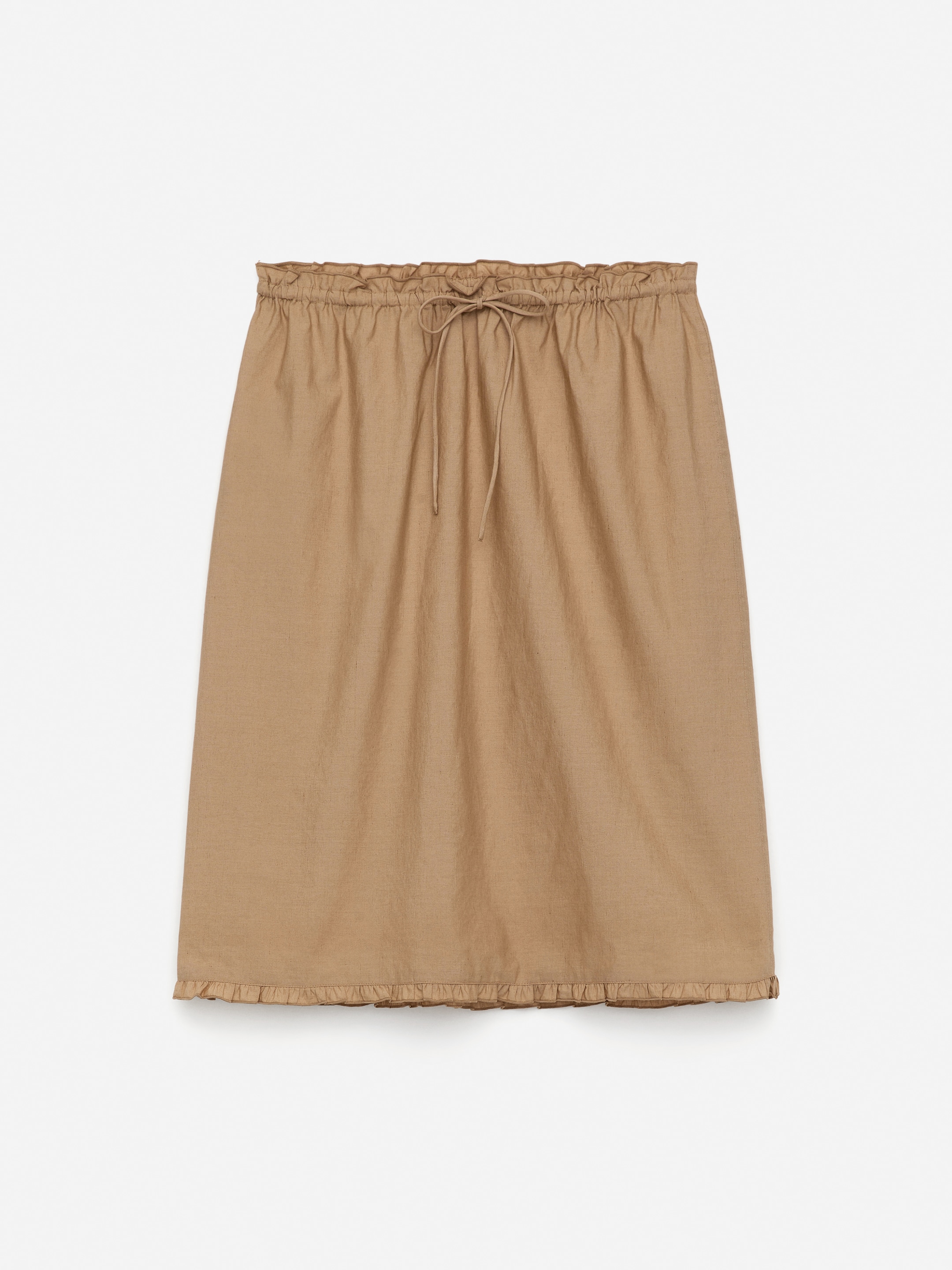 Agrandir l'image: Jupe à volants en lin et coton - Beige - FEMME | H&M FR 5