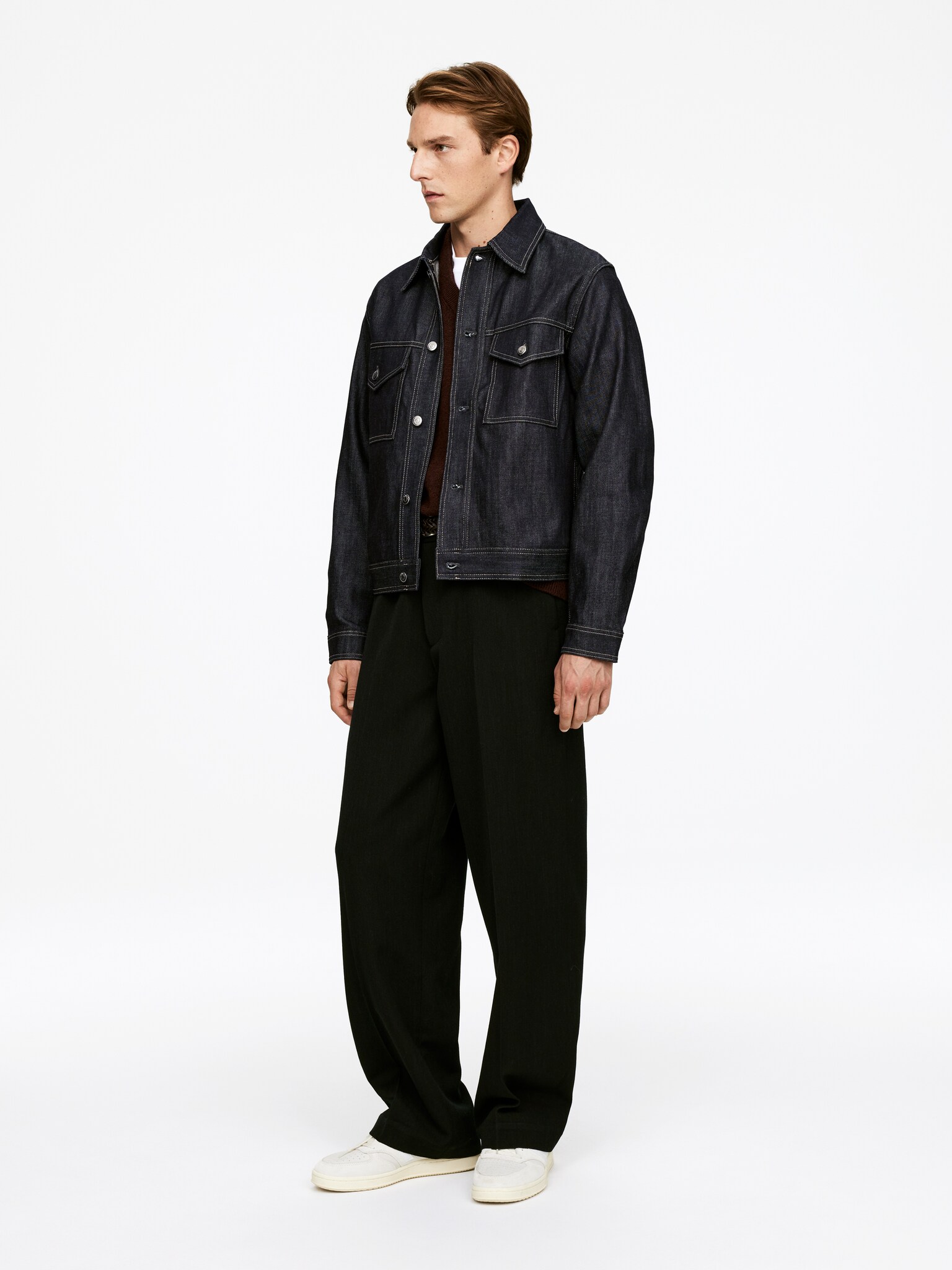 Denim Jacket - Dark Blue - 3