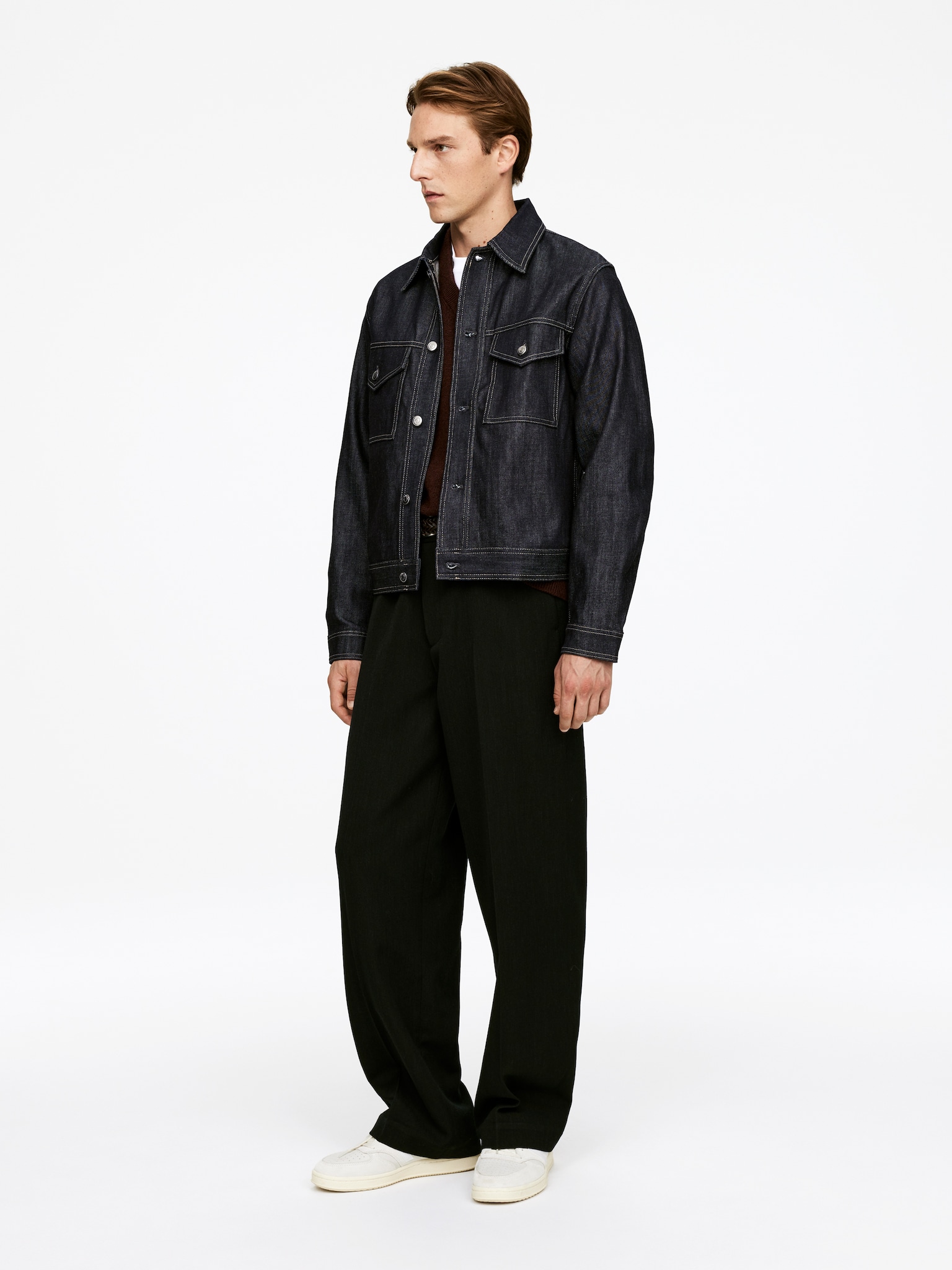 Denim Jacket - Dark Blue - 4