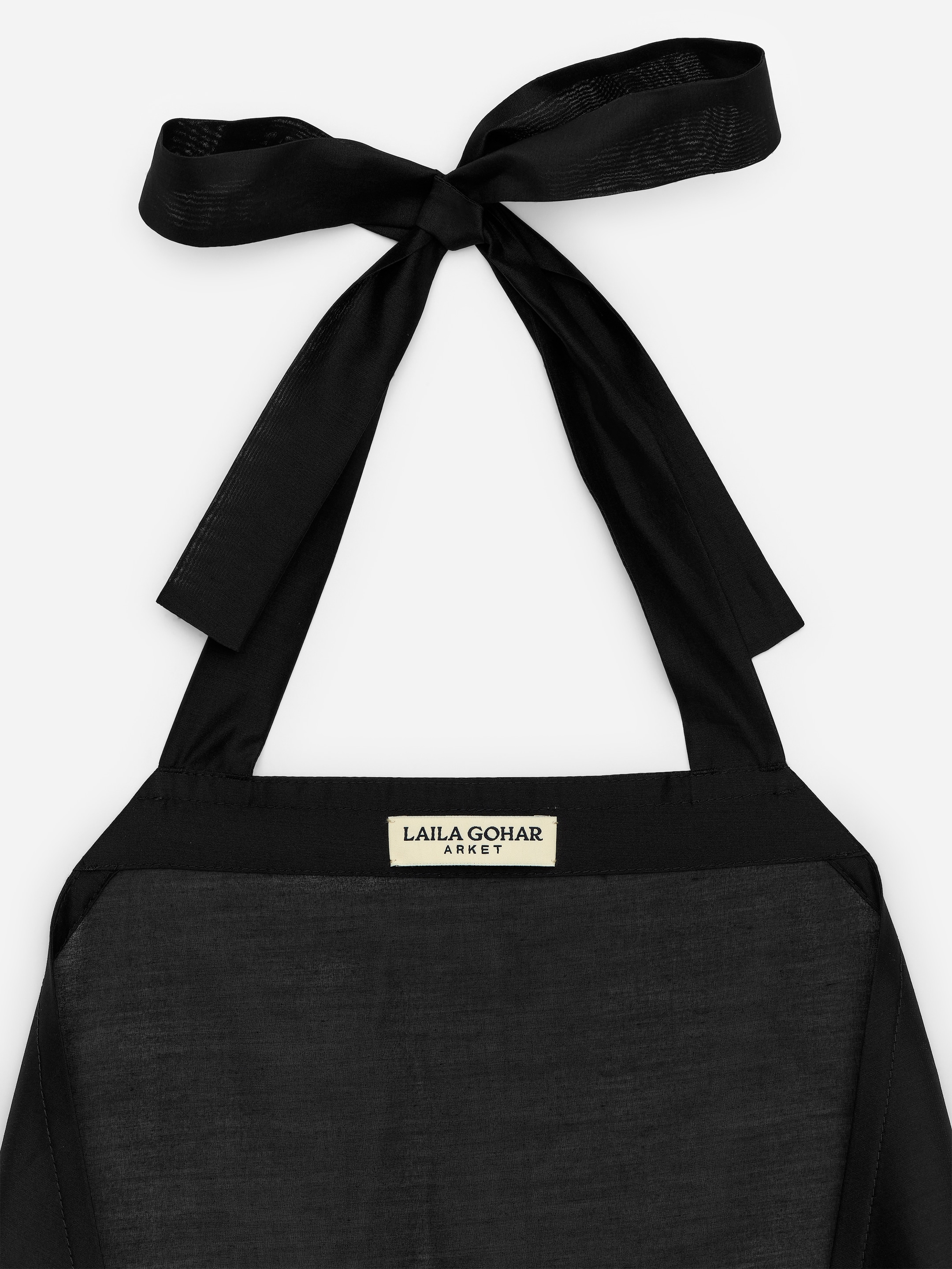 ARKET and Laila Gohar Monogram Apron - Dark Navy - Women - StillMedia/DescriptiveDetail - 4