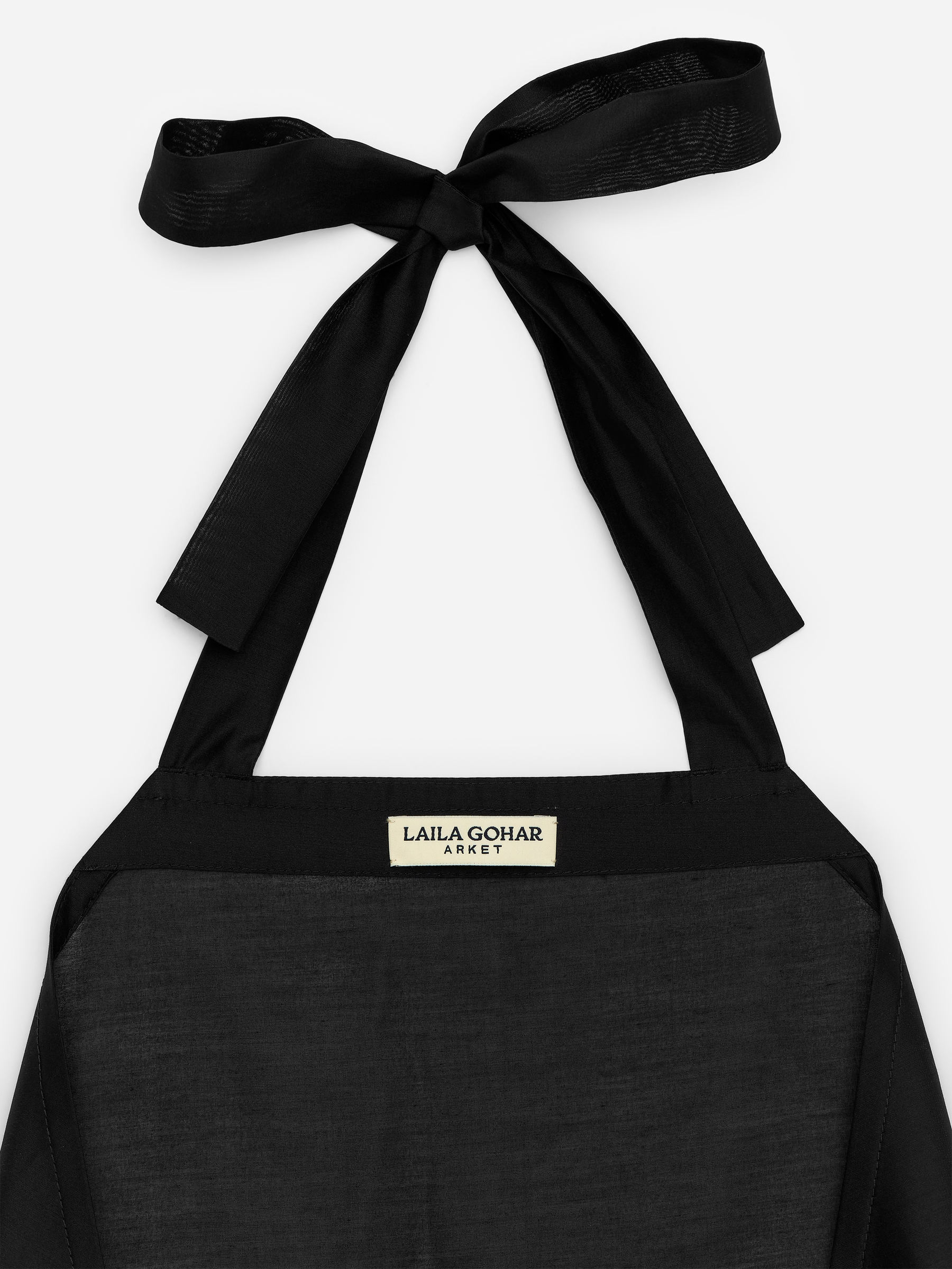 ARKET and Laila Gohar Monogram Apron - Dark Navy - Women - StillMedia/DescriptiveDetail - 4