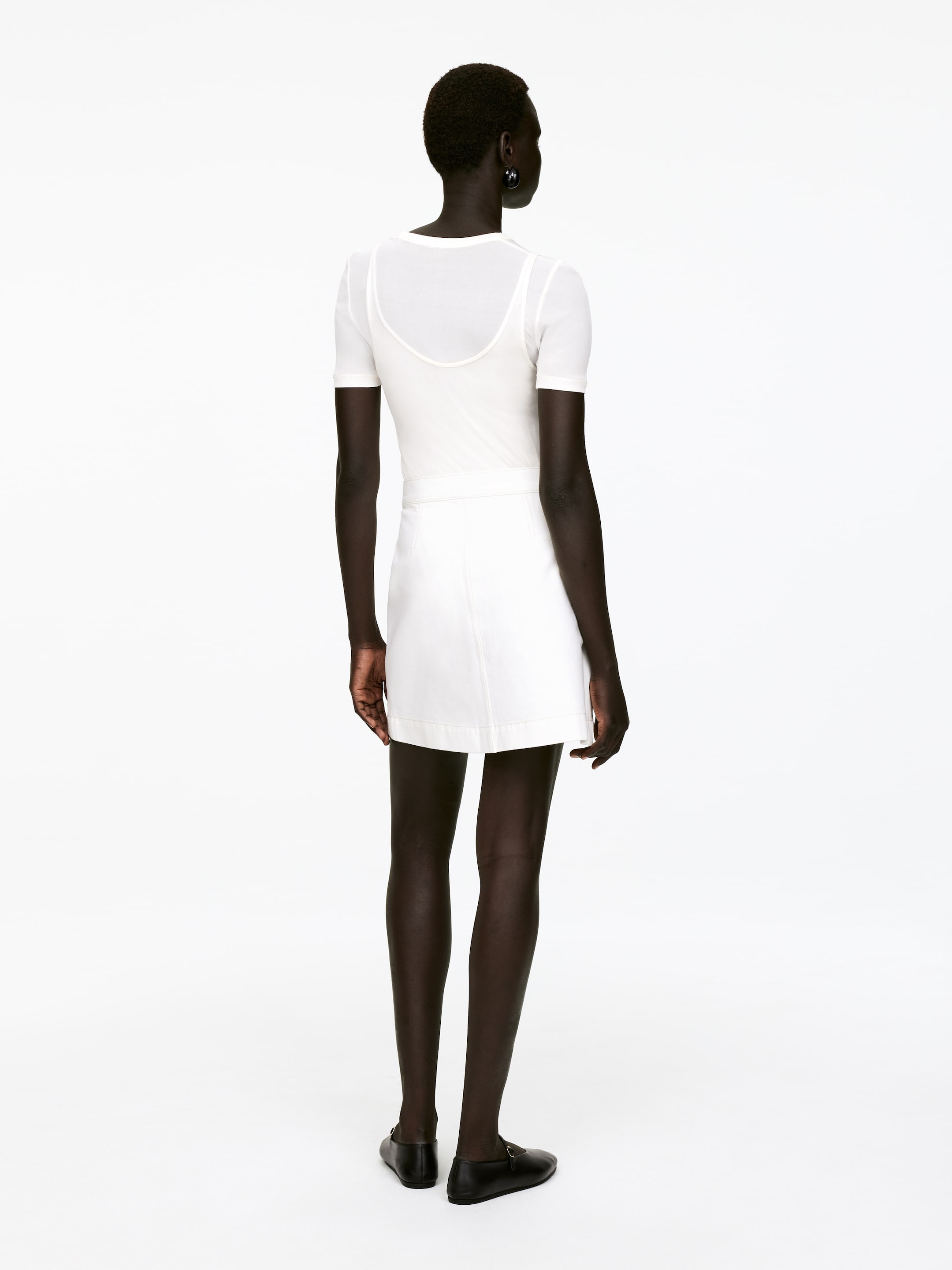 Grotere afbeelding bekijken: Denim rok - Wit - DAMES | H&M NL 3