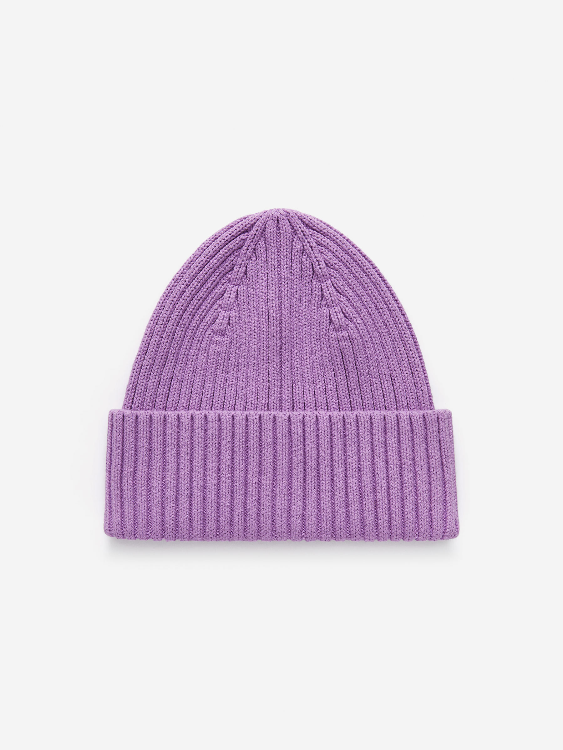 Rib-Knitted Beanie-#B196C8-16097