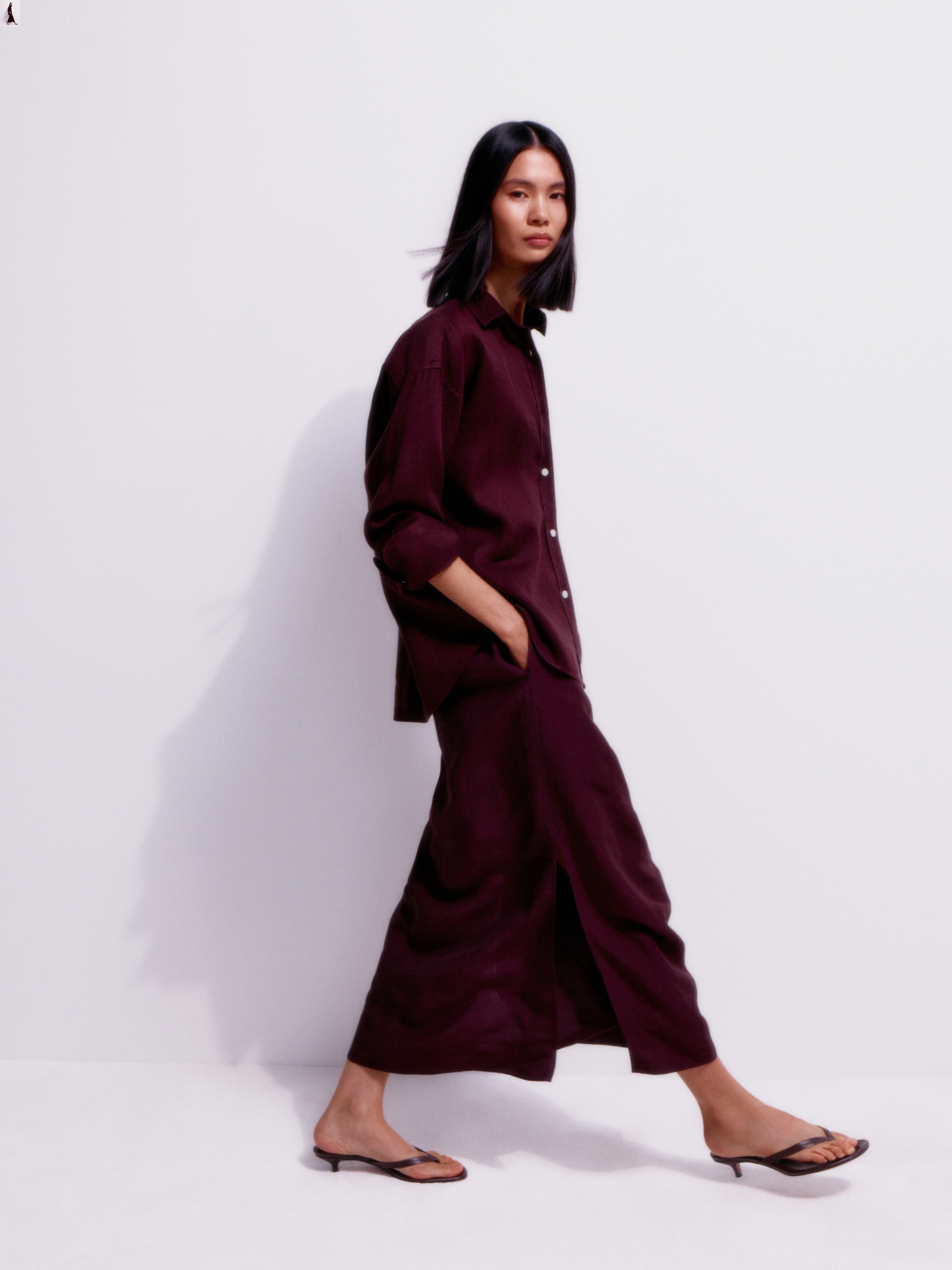Chemise en lin - Marron - Regular fit - Femme - StillMedia/Environmental - 1