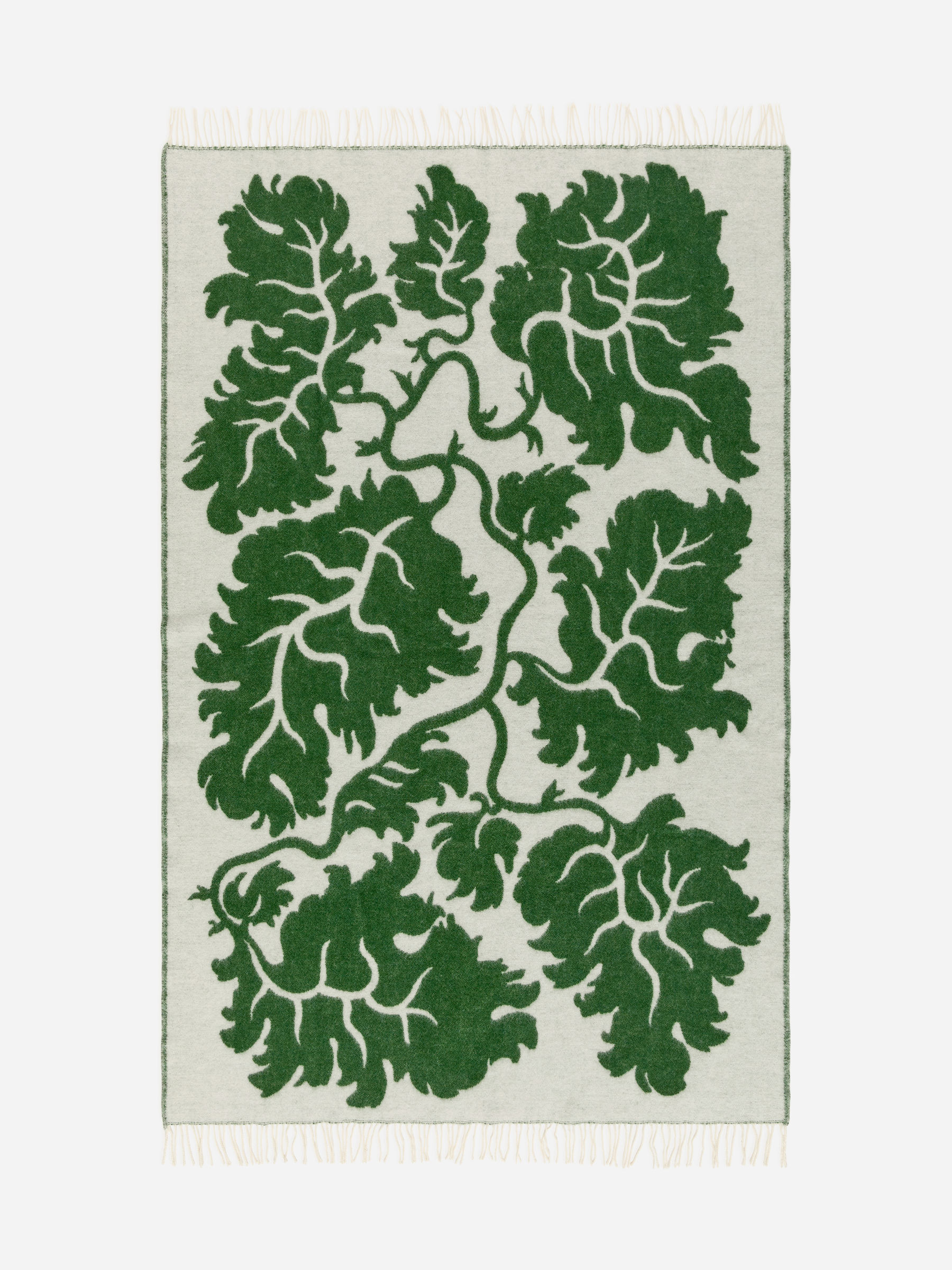 Klippan Wool Blanket - Off White/Green - Homeware - StillMedia/DescriptiveStillLife - 2