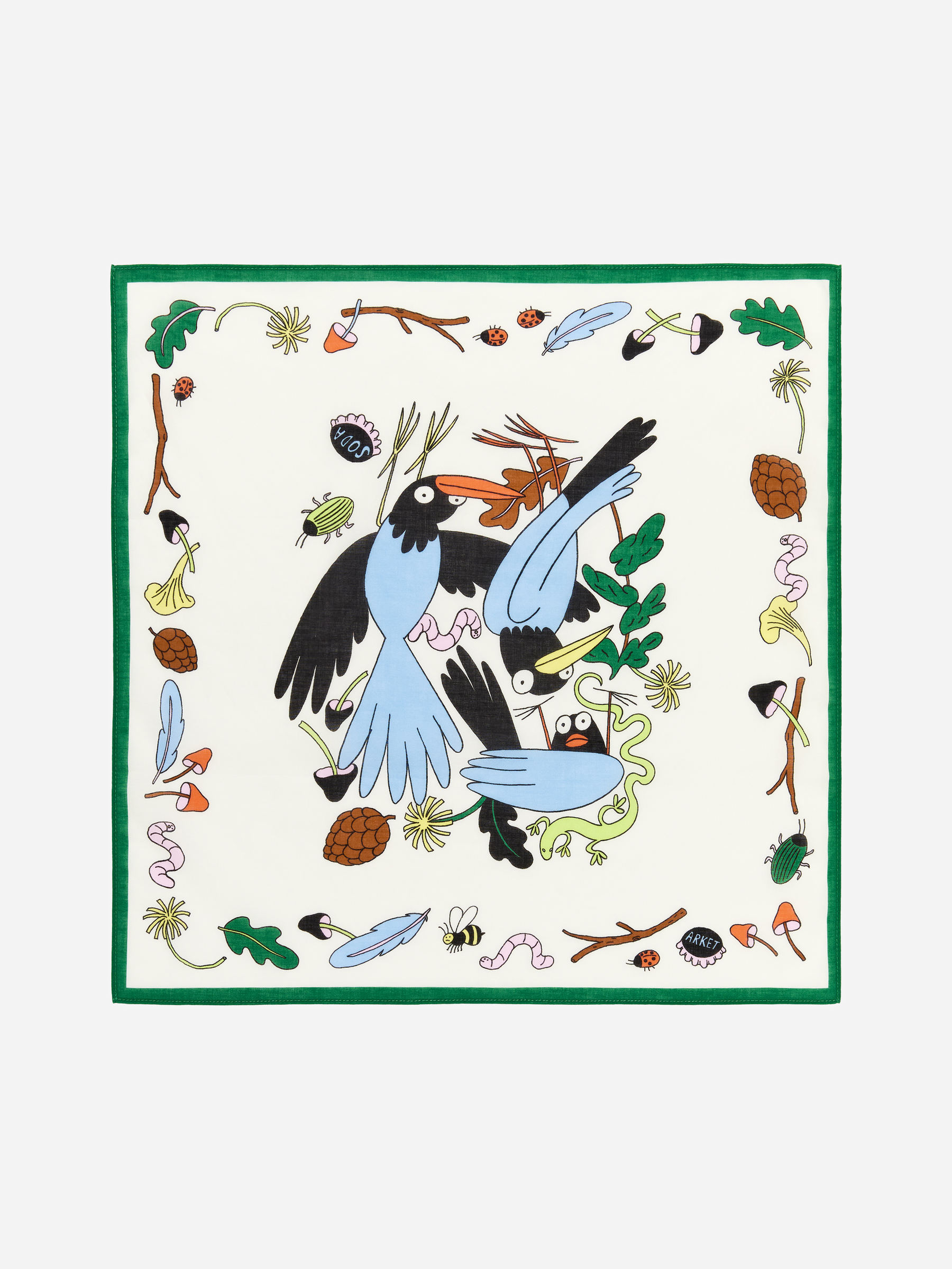 Scarf i bomull-#EEEDE4-18079