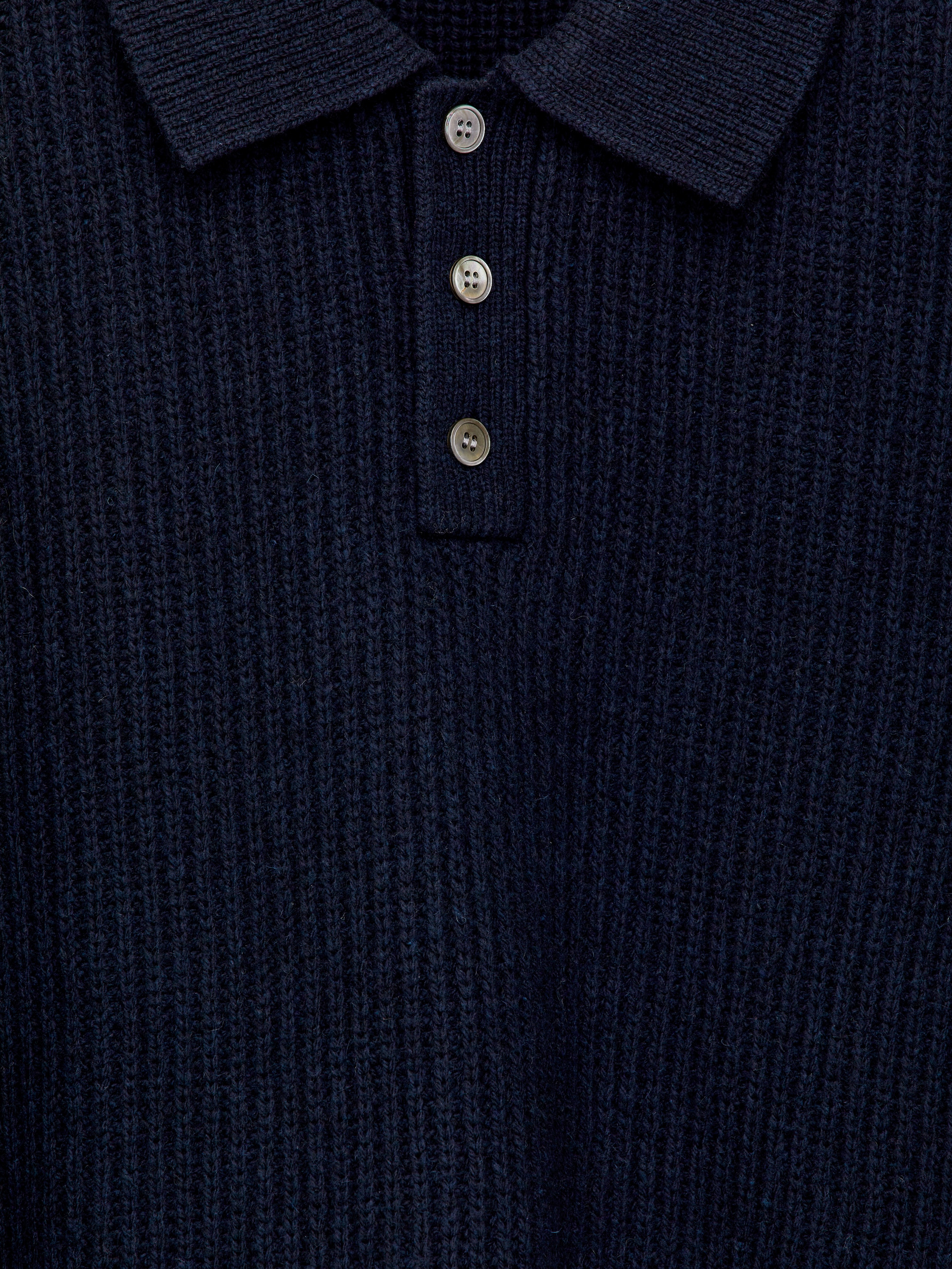 Pull polo en laine - Bleu foncé - Oversized - Homme - StillMedia/DescriptiveDetail - 1