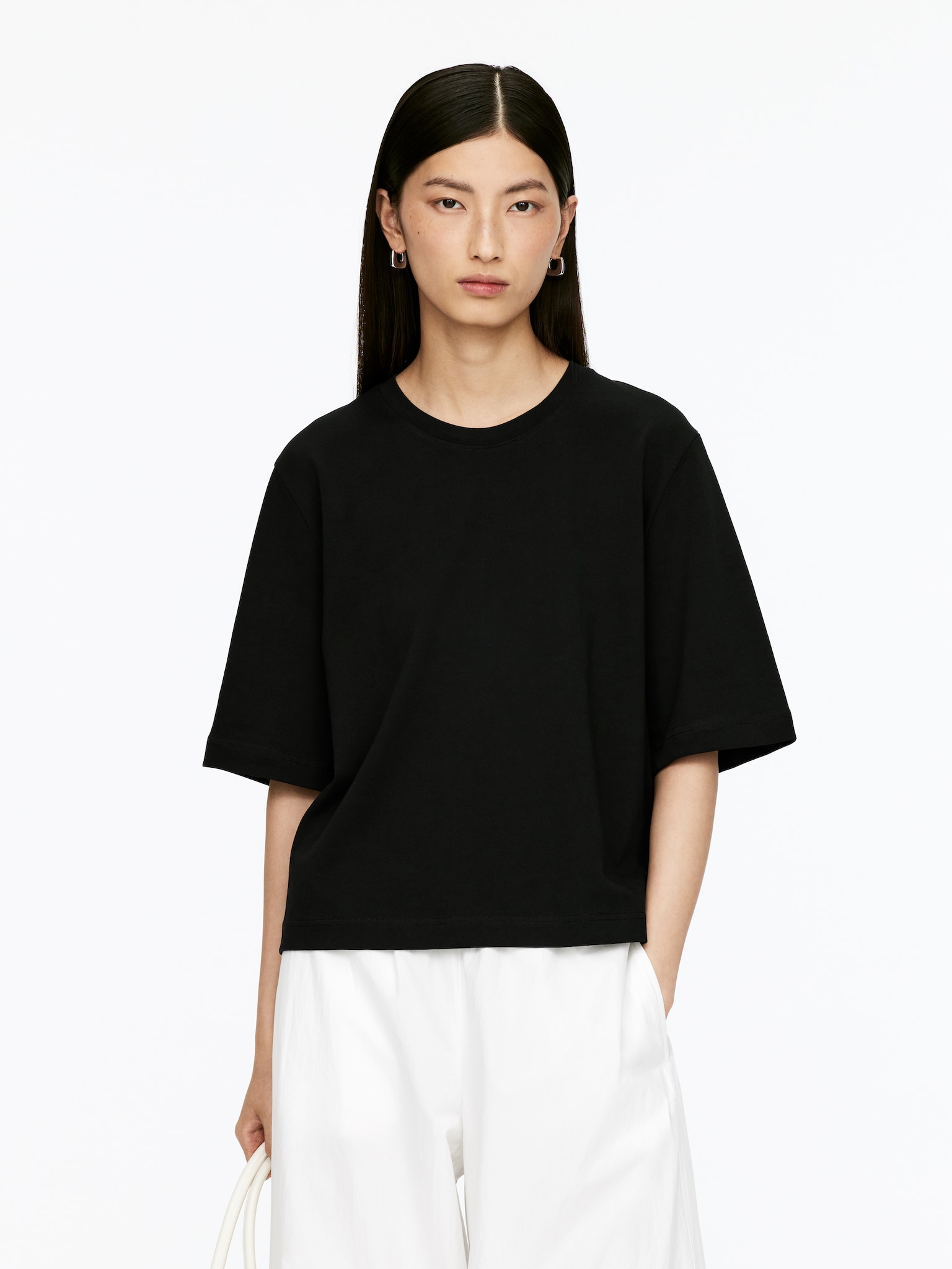 ALBA Kastiges T-Shirt - Schwarz/Weiß/Blau - 1