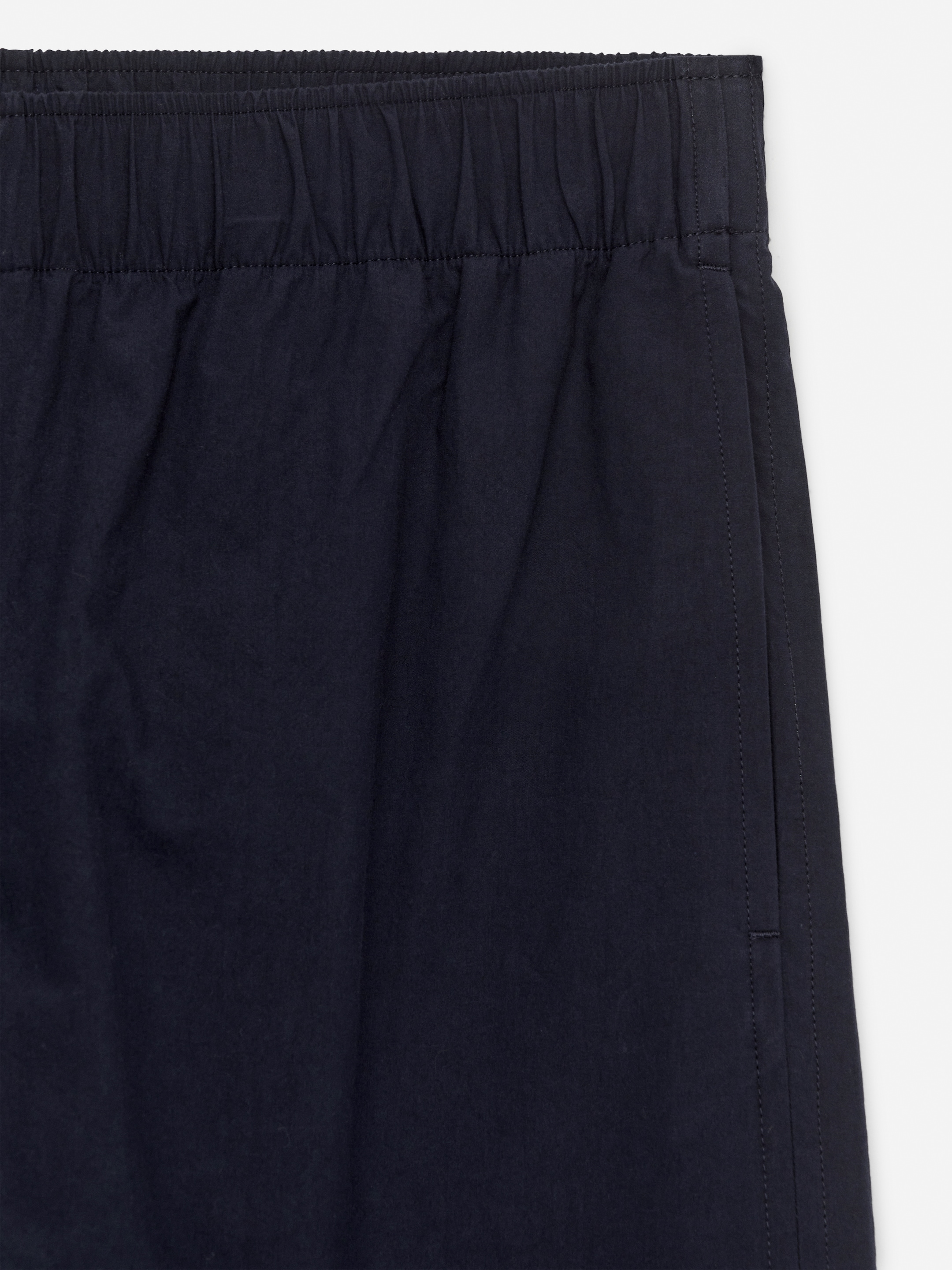 Cotton Poplin Shorts - Dark Blue - Relaxed fit - Women - StillMedia/DescriptiveDetail - 2