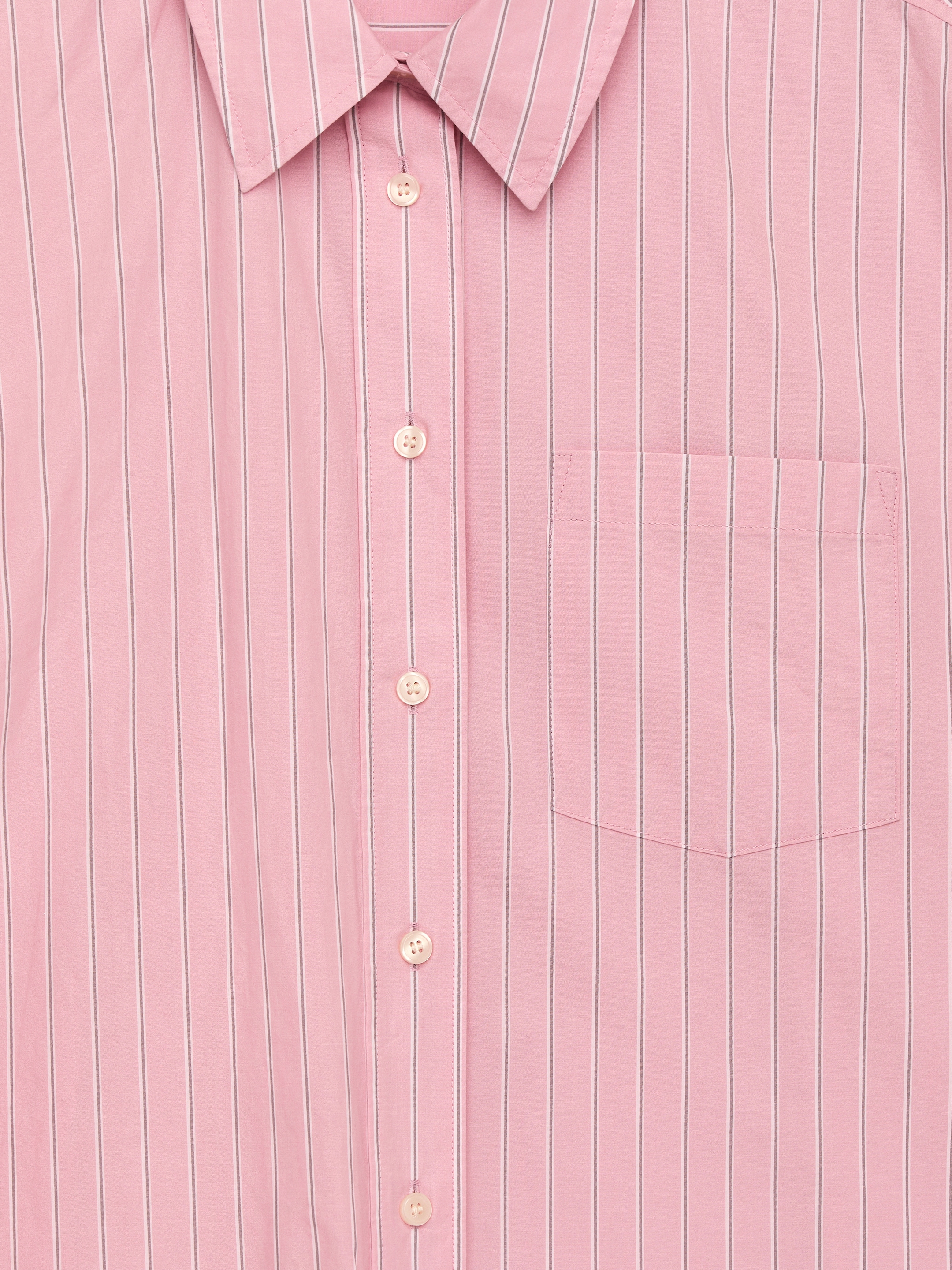Visualizza immagine più grande: Camicia oversize in cotone - Rosa/Righe - DONNA | H&M IT 2