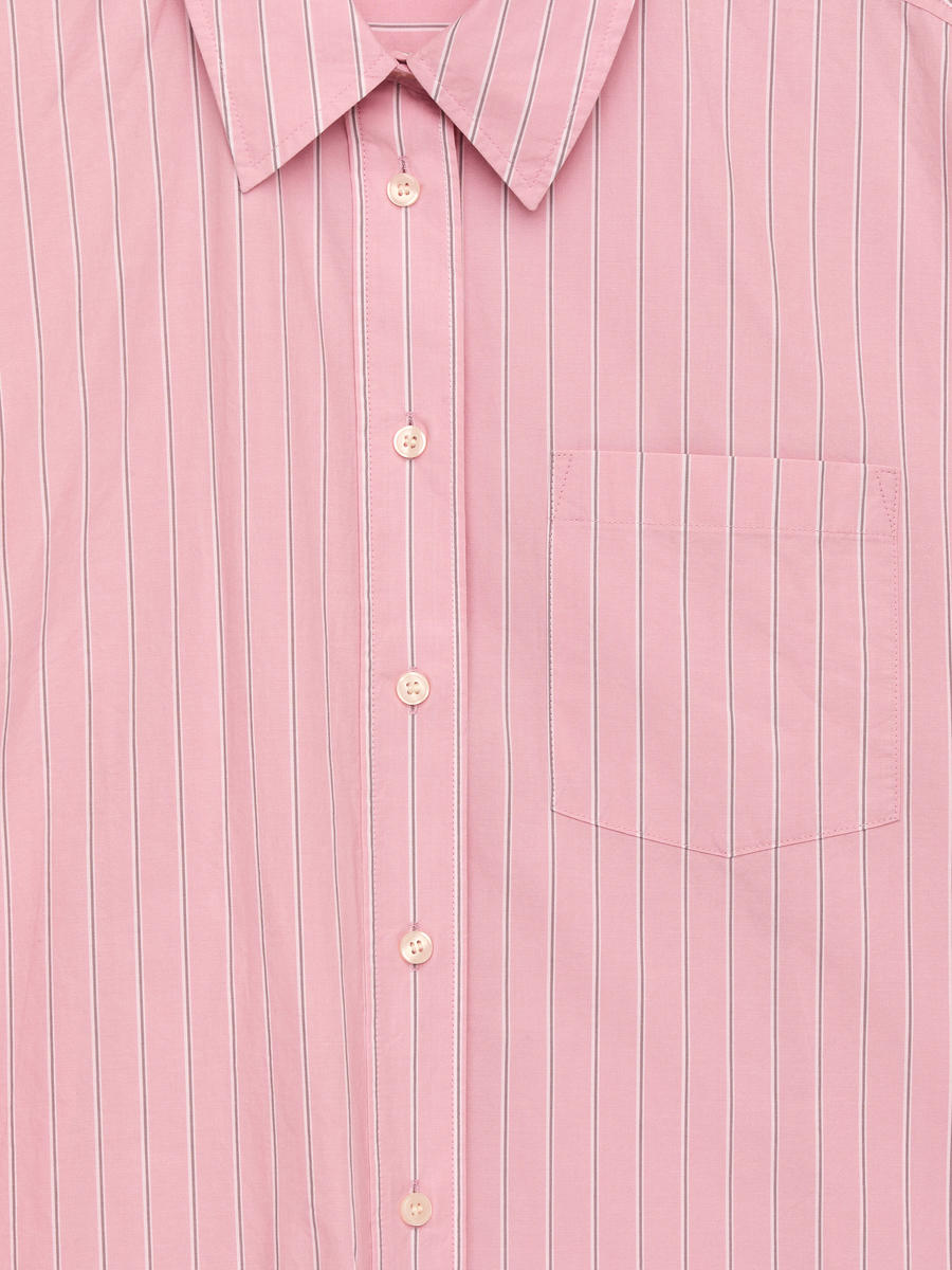 Pink Brushed Satin Oversized Shirt