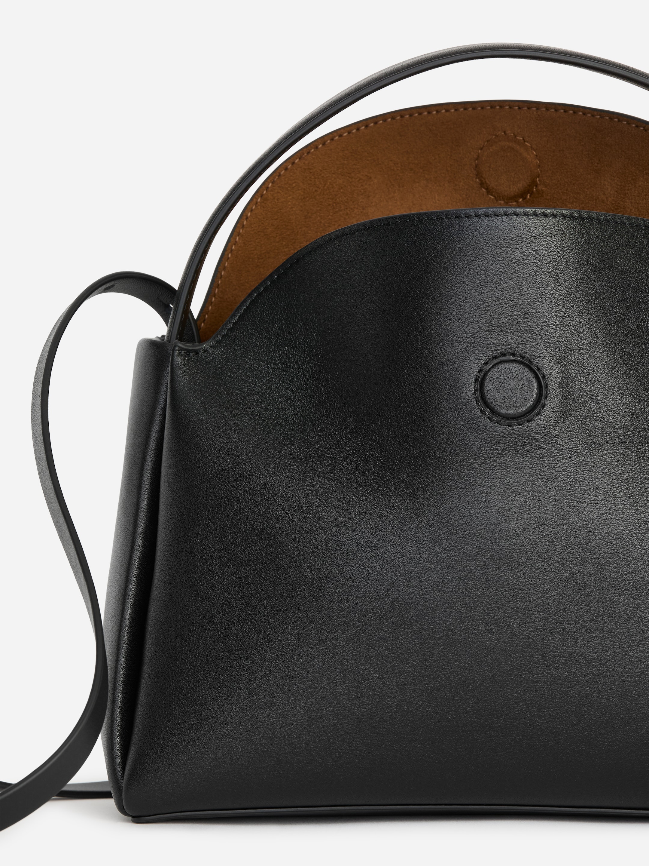 Leather Shoulder Bag - Black - women - StillMedia/DescriptiveDetail - 2
