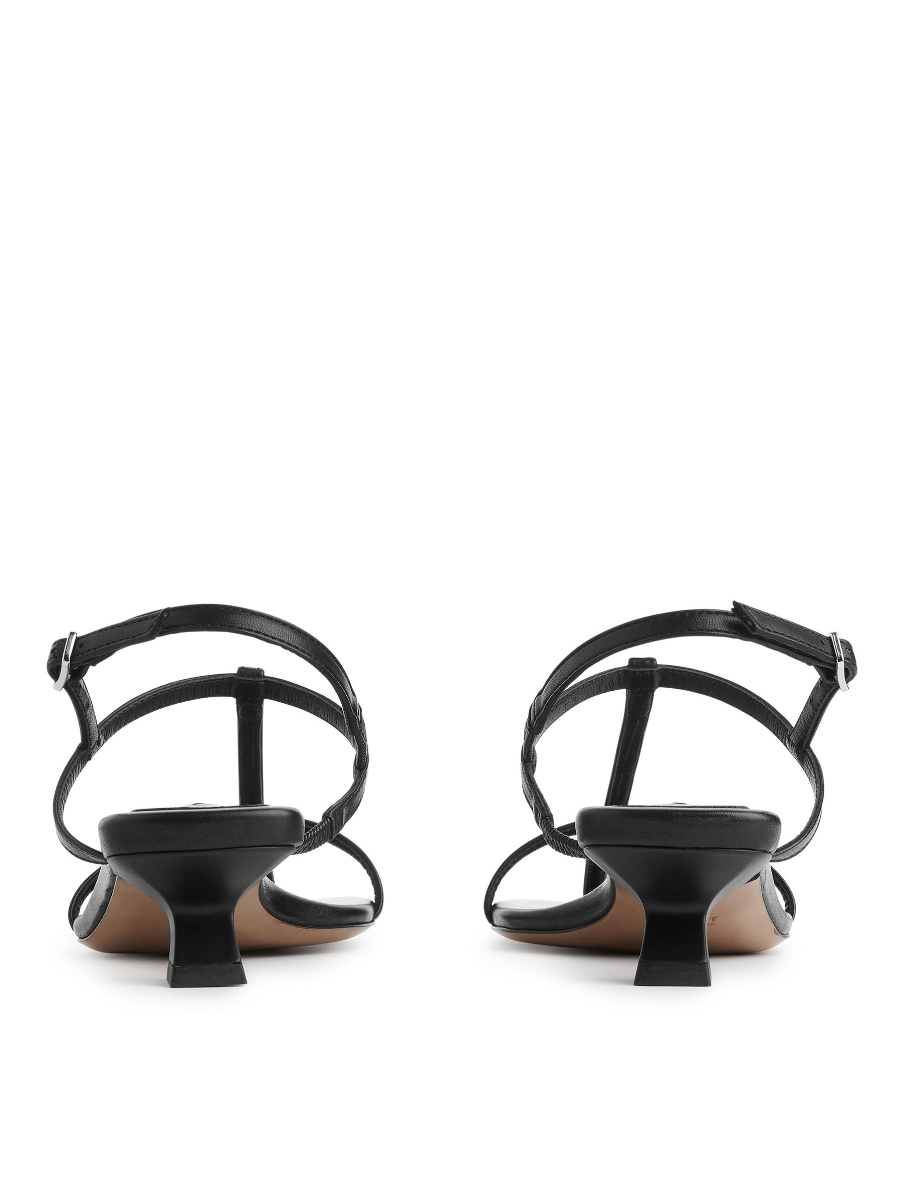 Leather Strap Sandals - Black - Women - StillMedia/DescriptiveStillLife - 2