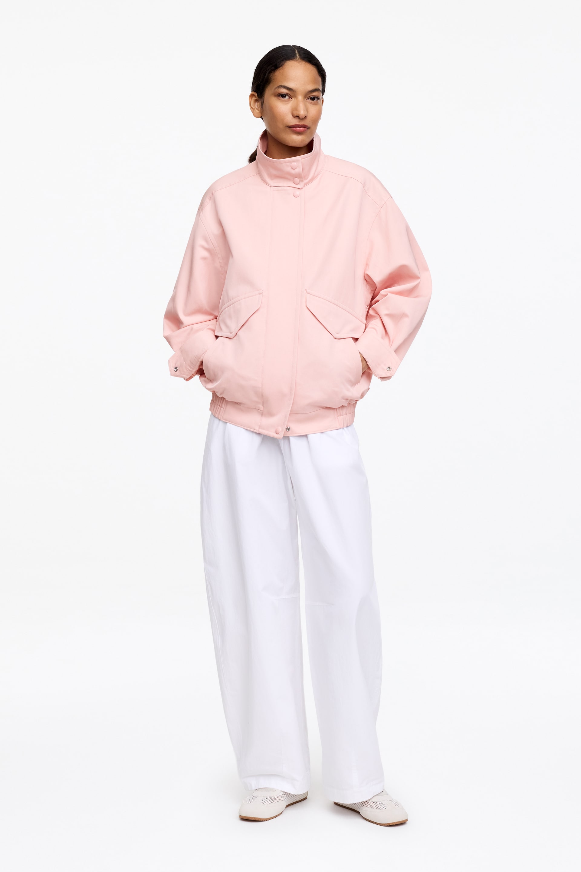 Visa större bild: Harringtonjacka - Rosa - DAM | H&M FI 1