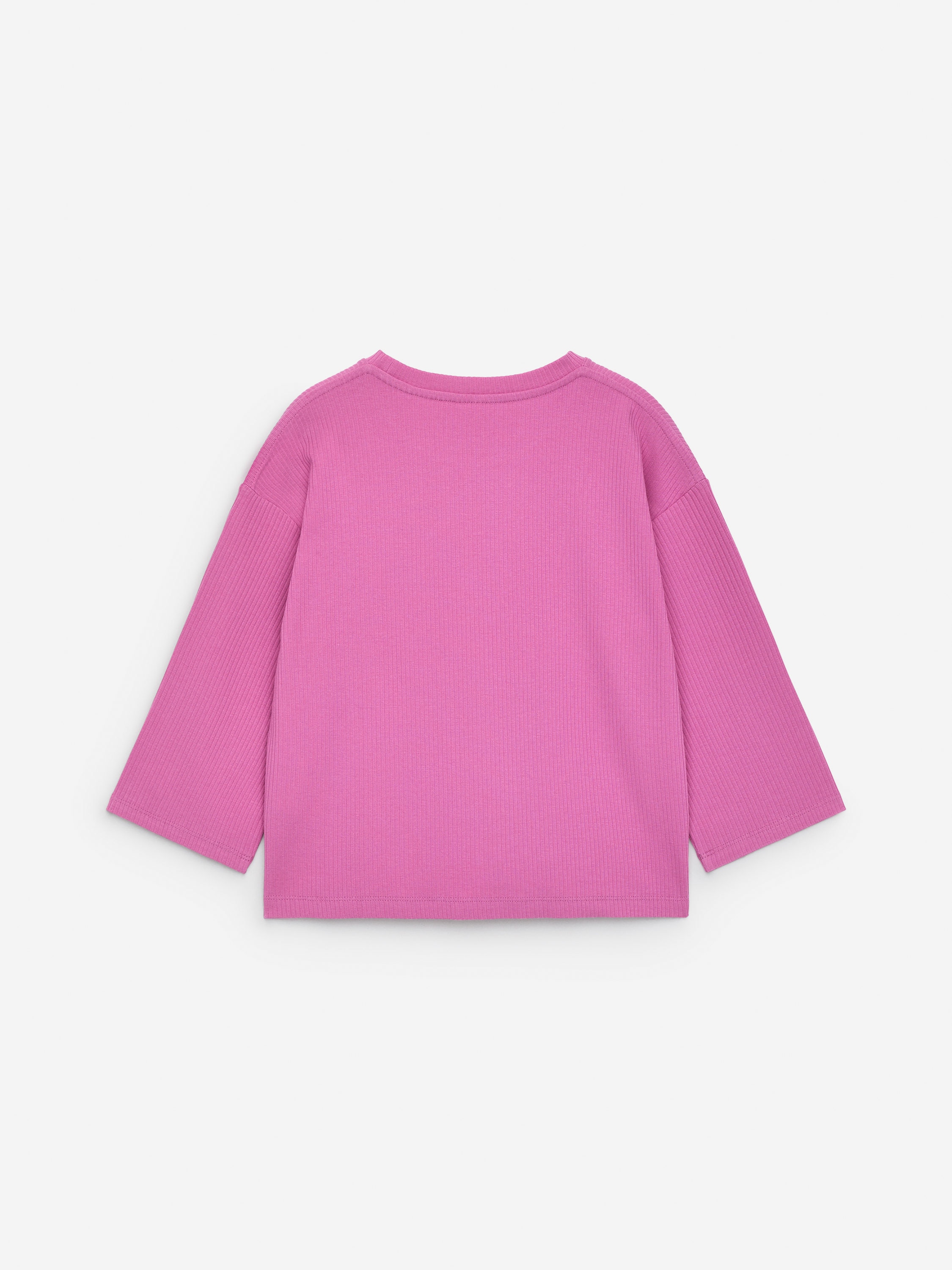 Long-Sleeved Ribbed T-Shirt - Pink - Regular fit - Children - StillMedia/DescriptiveStillLife - 2