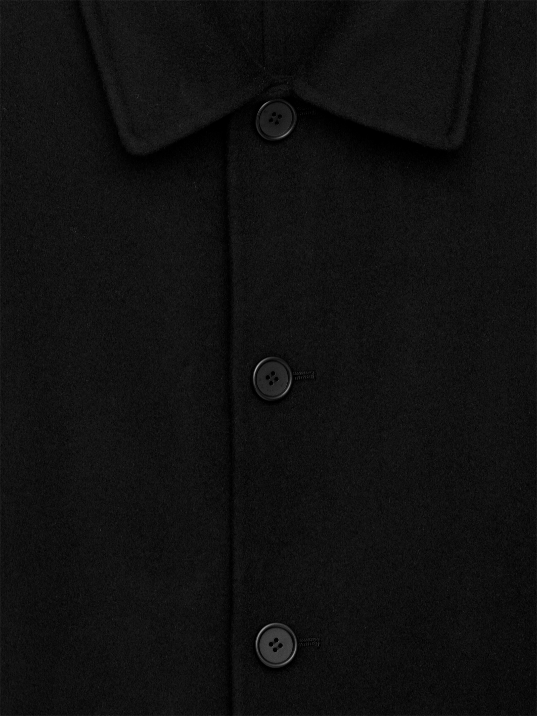 Ingrandisci l'immagine: Double-Face Wool Coat - Black - UOMO | H&M CH 7