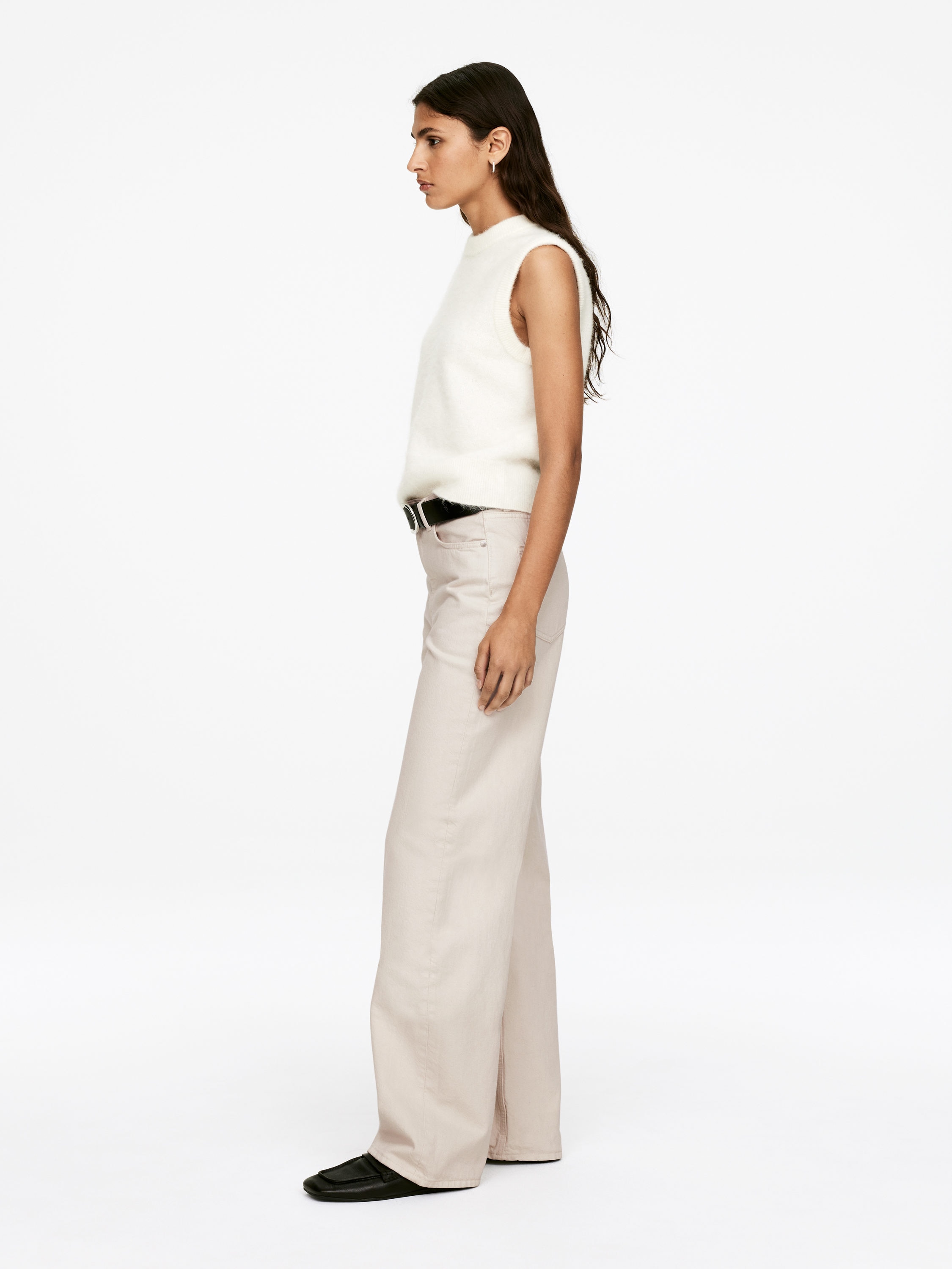 CORAL Wide Jeans - Off White - Relaxed fit - Women - StillMedia/Lookbook - 12