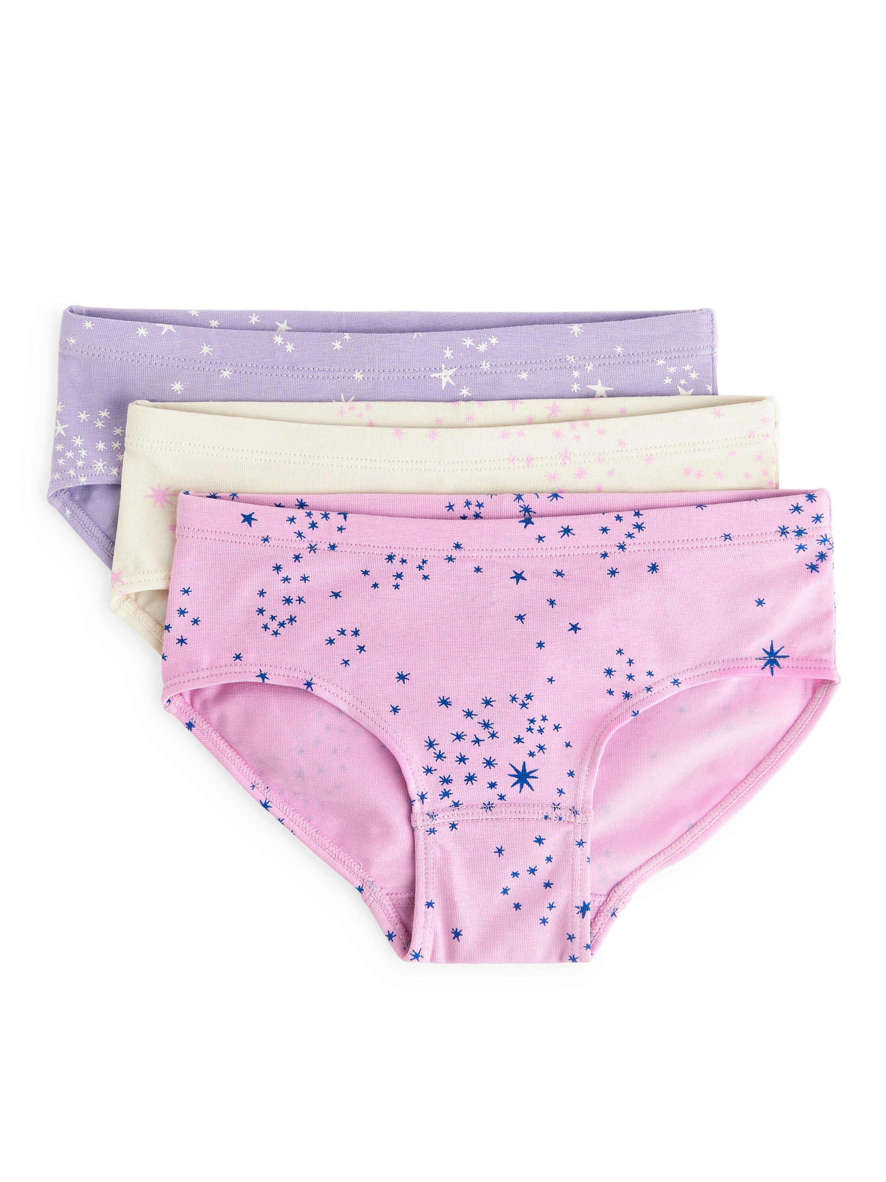 Slips aus Baumwolljersey, 3er-Set - Rosa/Flieder - Regular Fit - Kinder - StillMedia/DescriptiveStillLife - 1