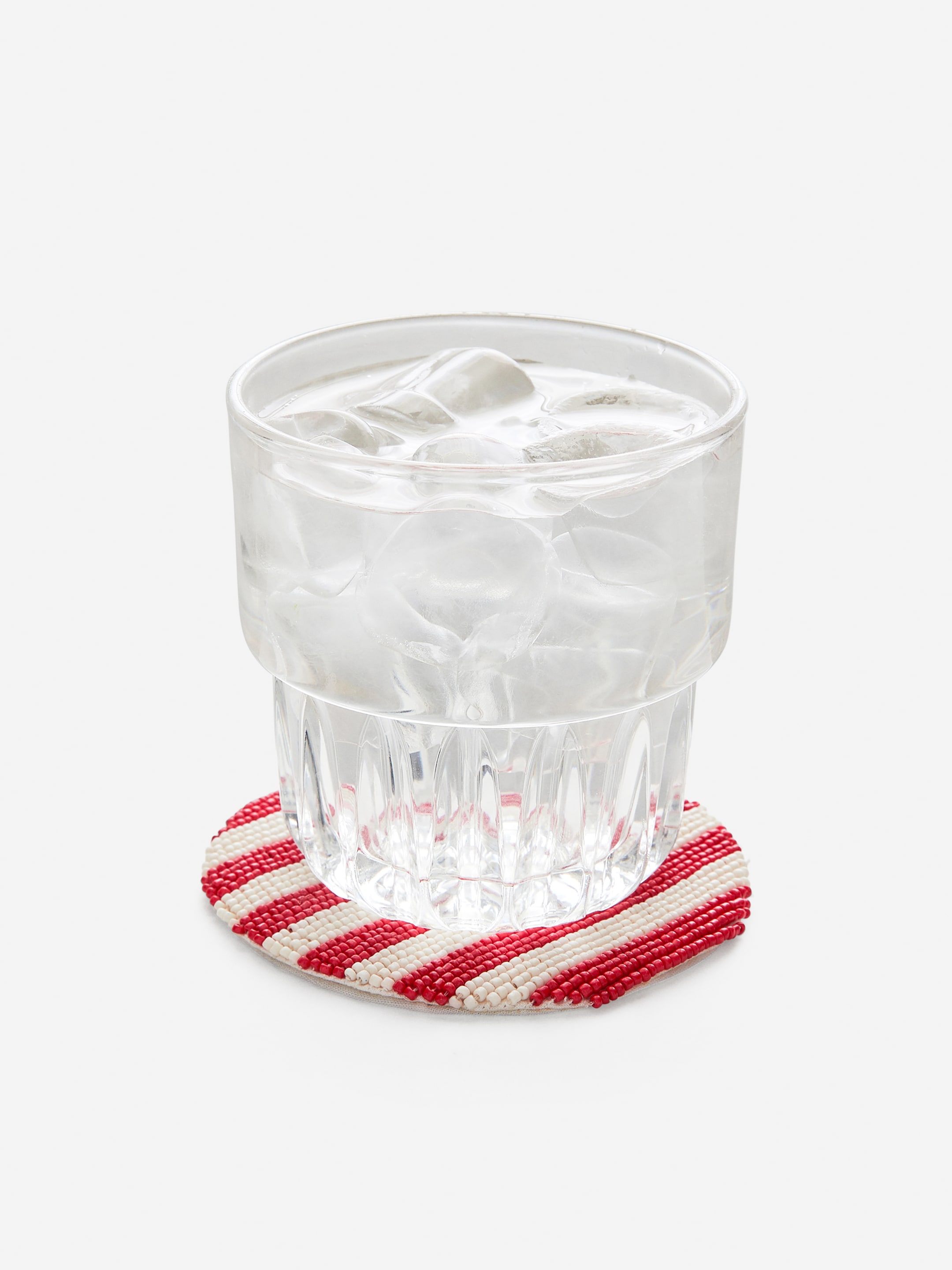 Glass Bead Coaster - Red/White - Homeware - StillMedia/DescriptiveDetail - 3