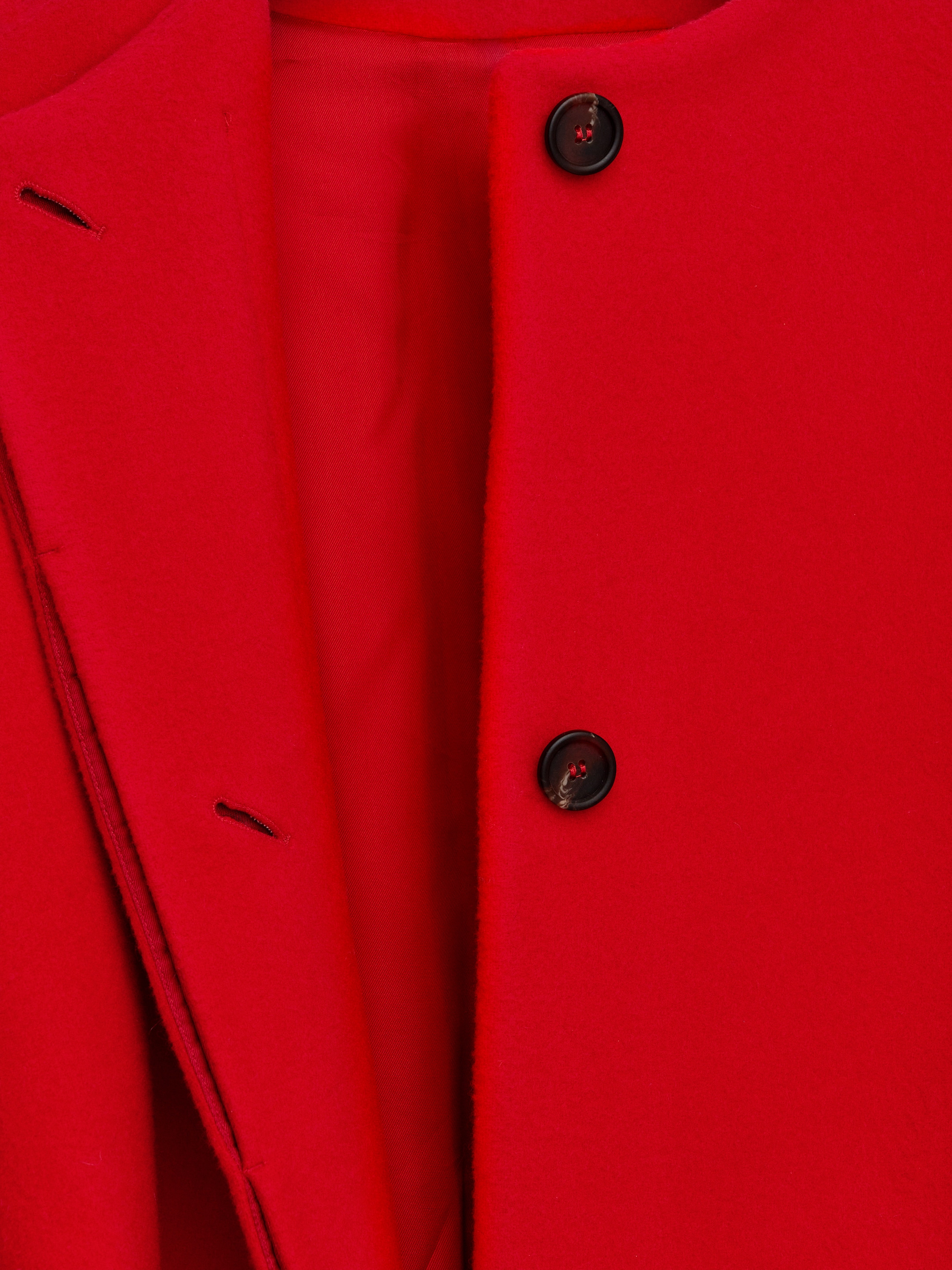 View larger image: Wool-Blend Belted Coat - Red - Ladies | H&M GB 2