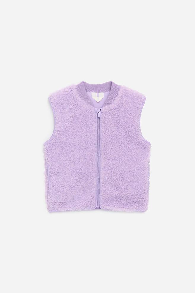 Pile Vest - Lilac - 1