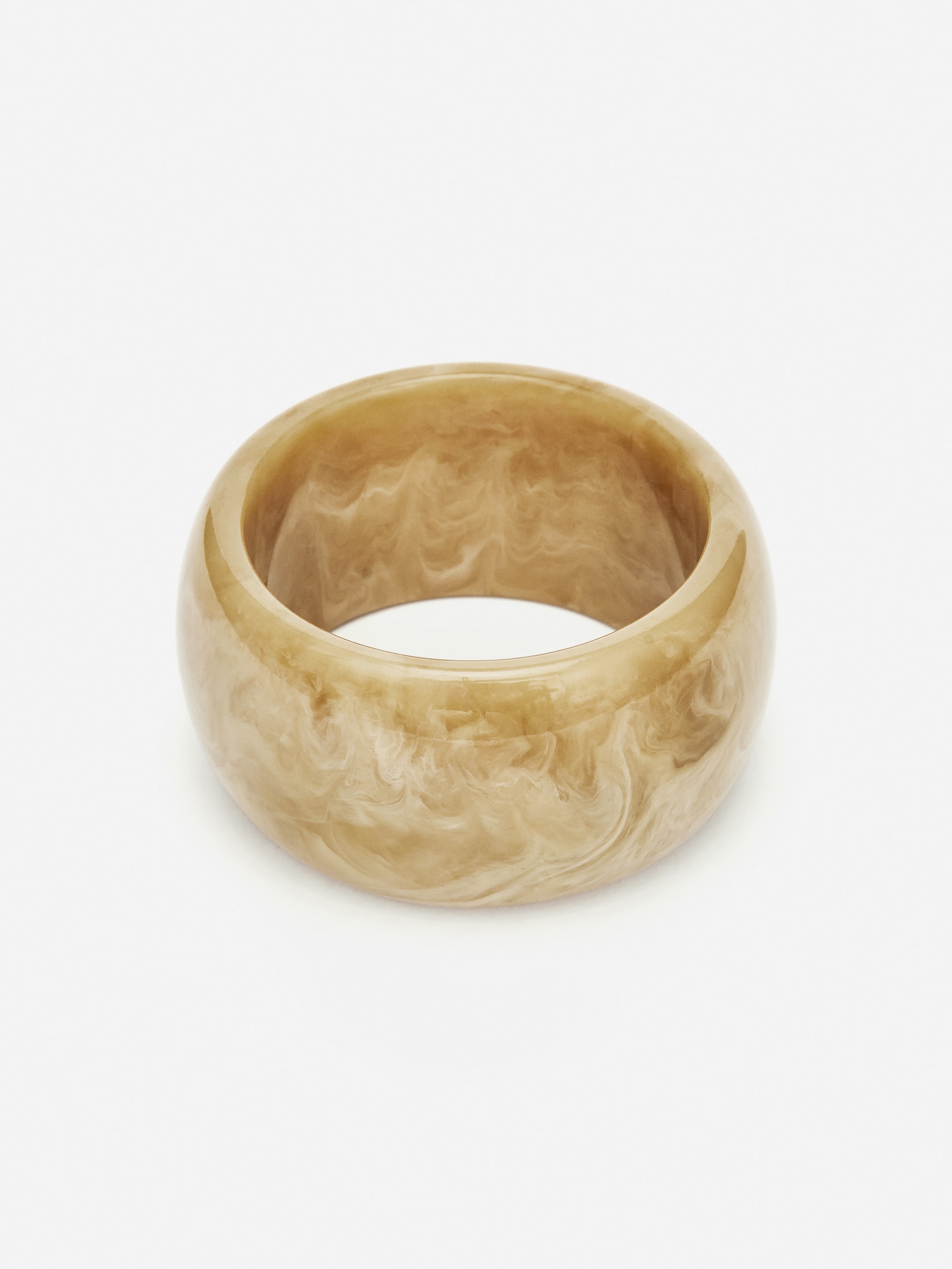 Resin Bangle-#EFE7C2-15561